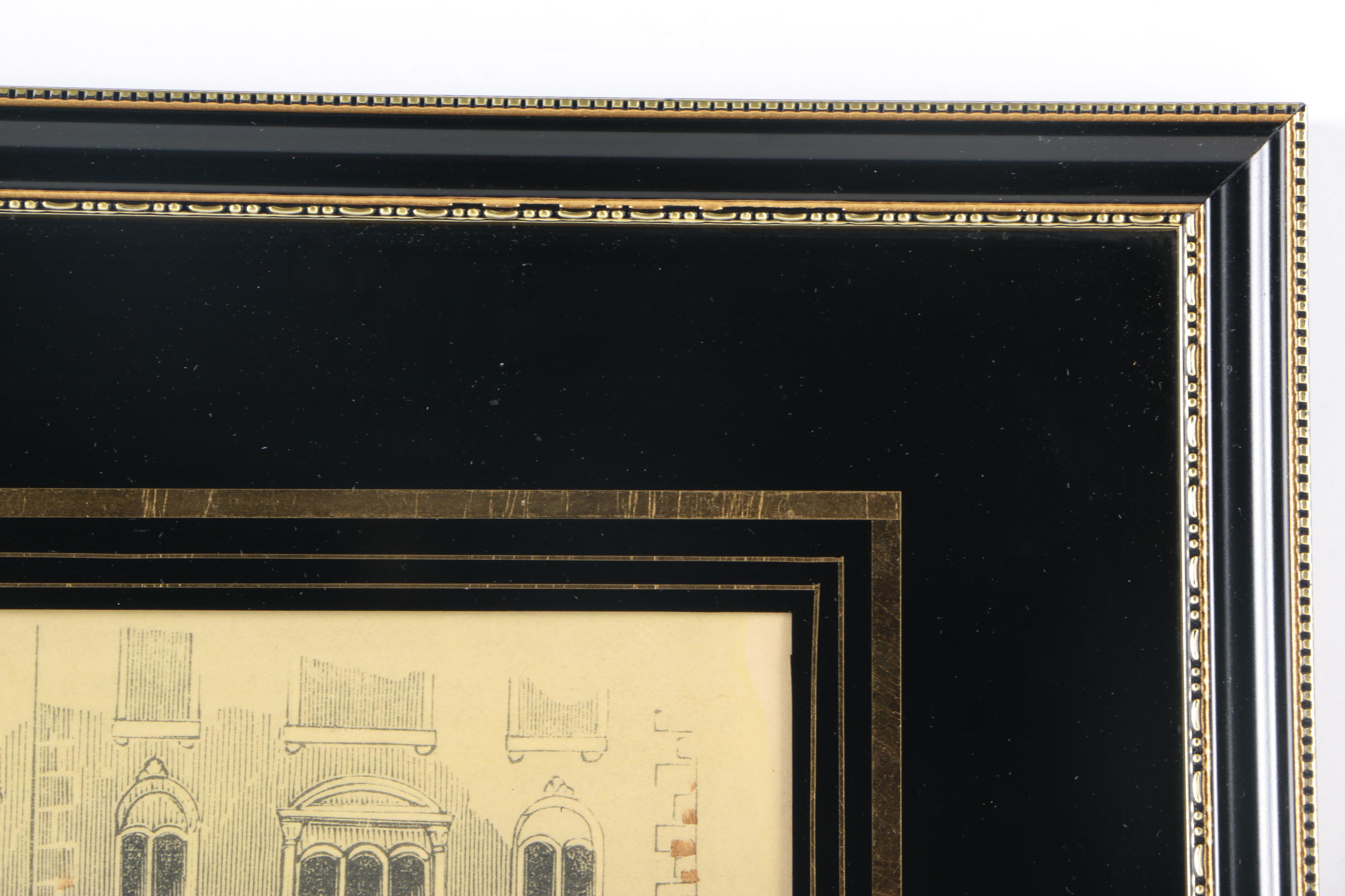 Hand Colored Lithograph Prints of New York Street Scenes