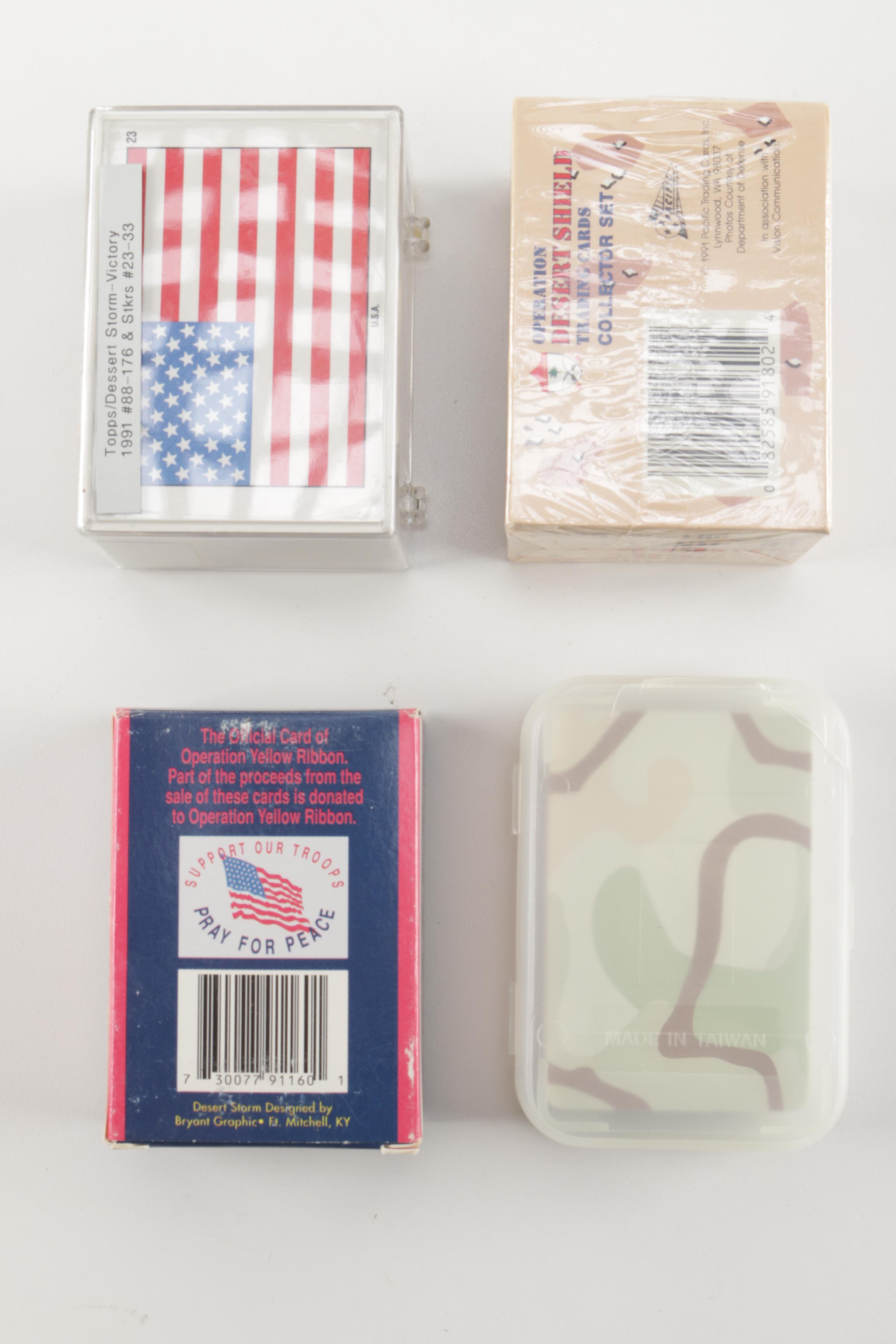 Assortment of Military Campaign Trading Cards