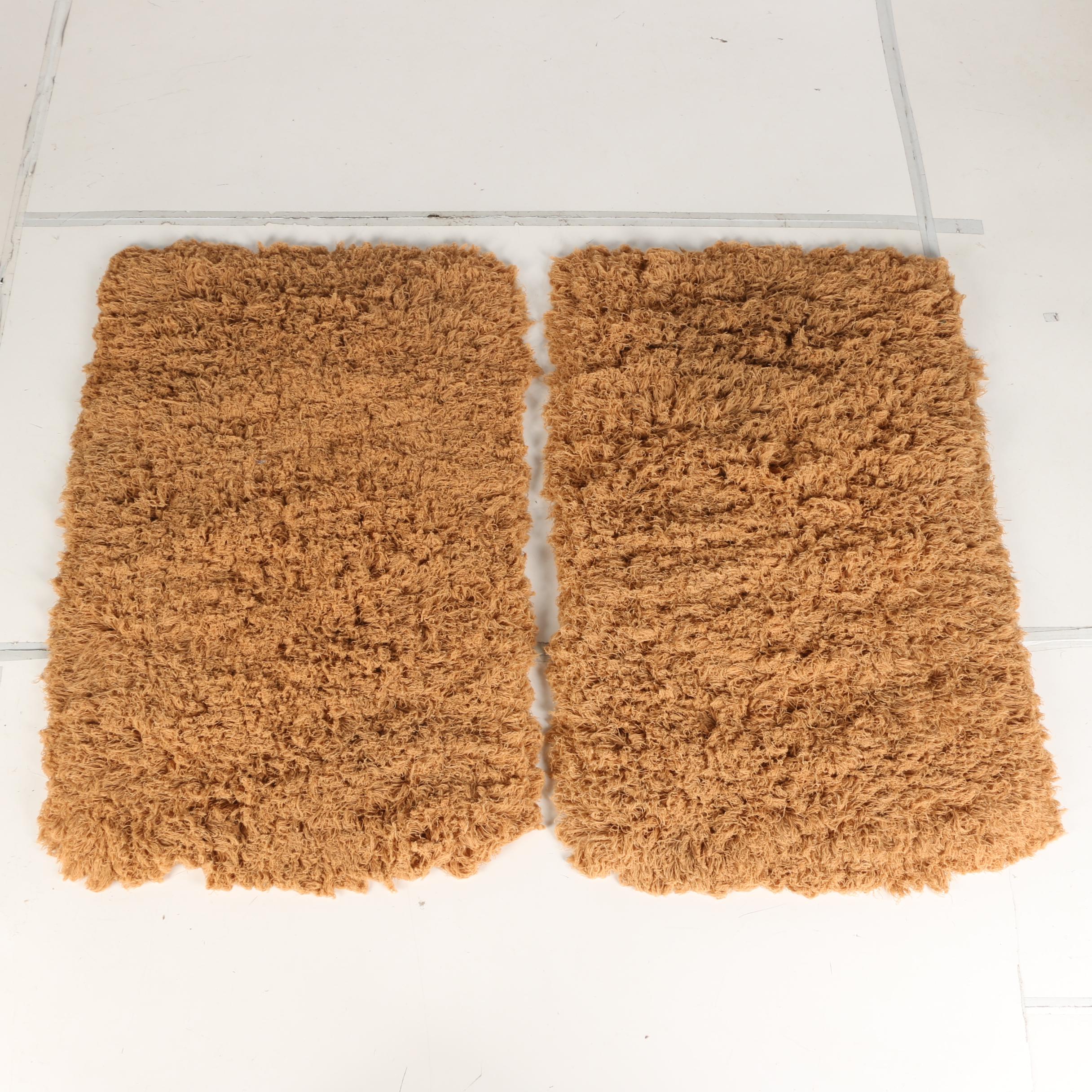 Machine Made Dreamweavers Shag Area Rug in Burnt Orange