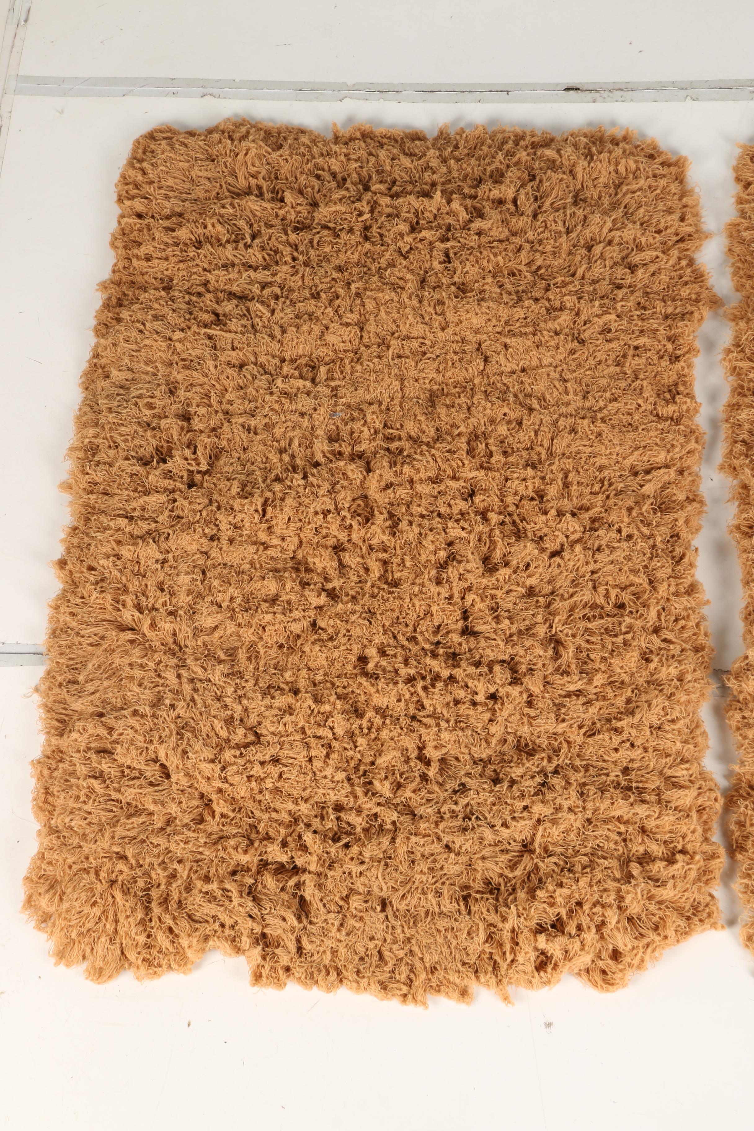 Machine Made Dreamweavers Shag Area Rug in Burnt Orange