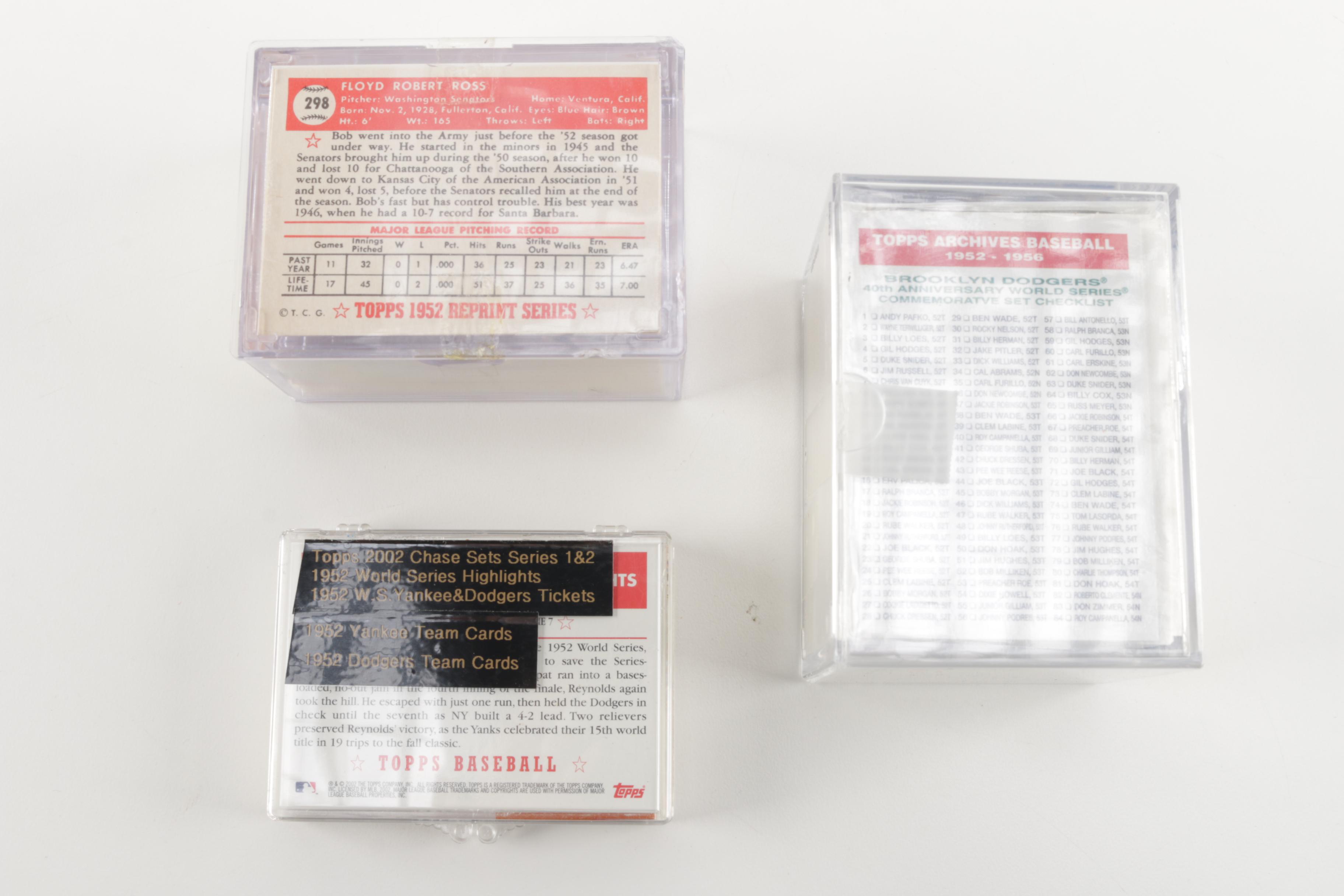 1997 to 2001 Topps Reprint Baseball Cards