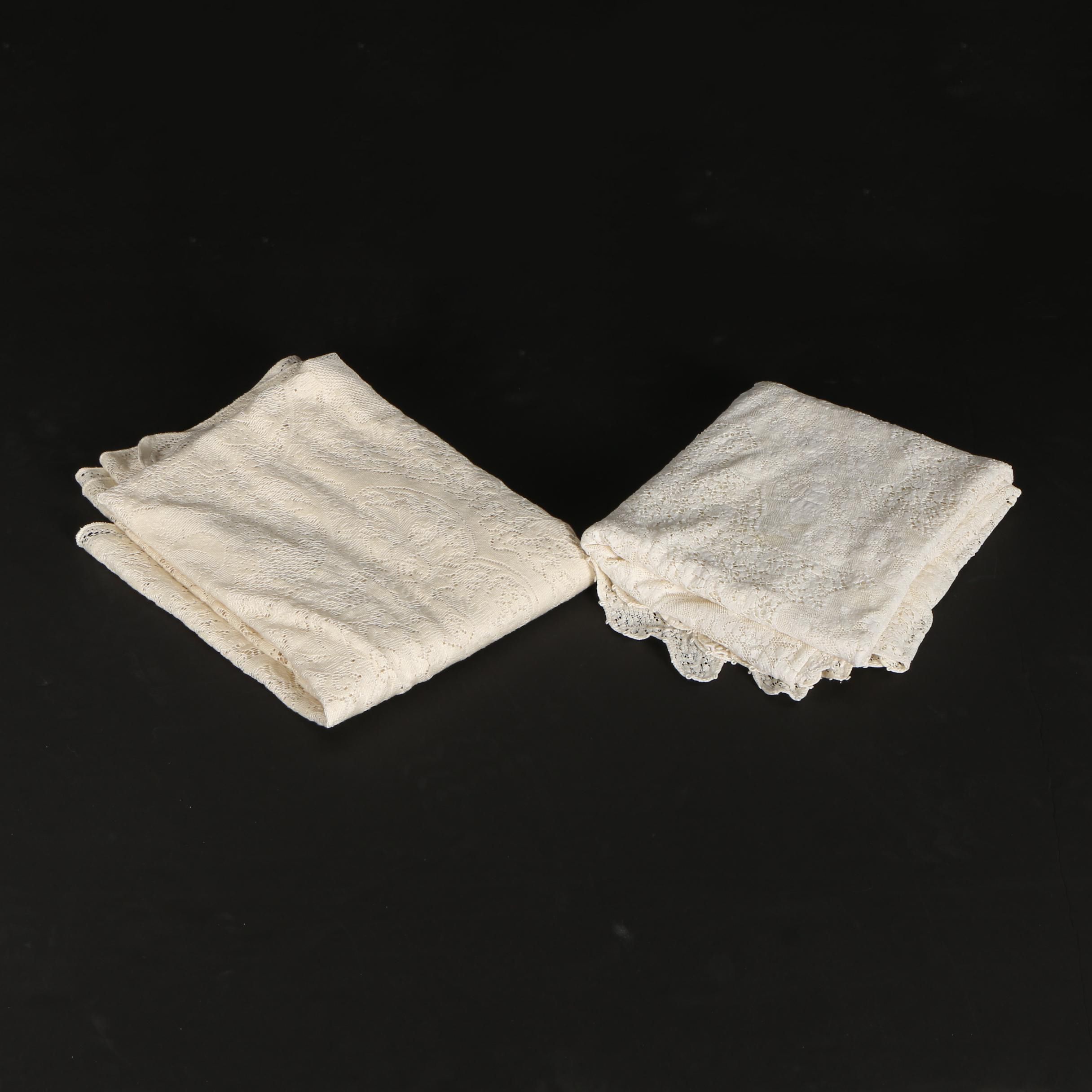 White Quaker Lace Tablecloths