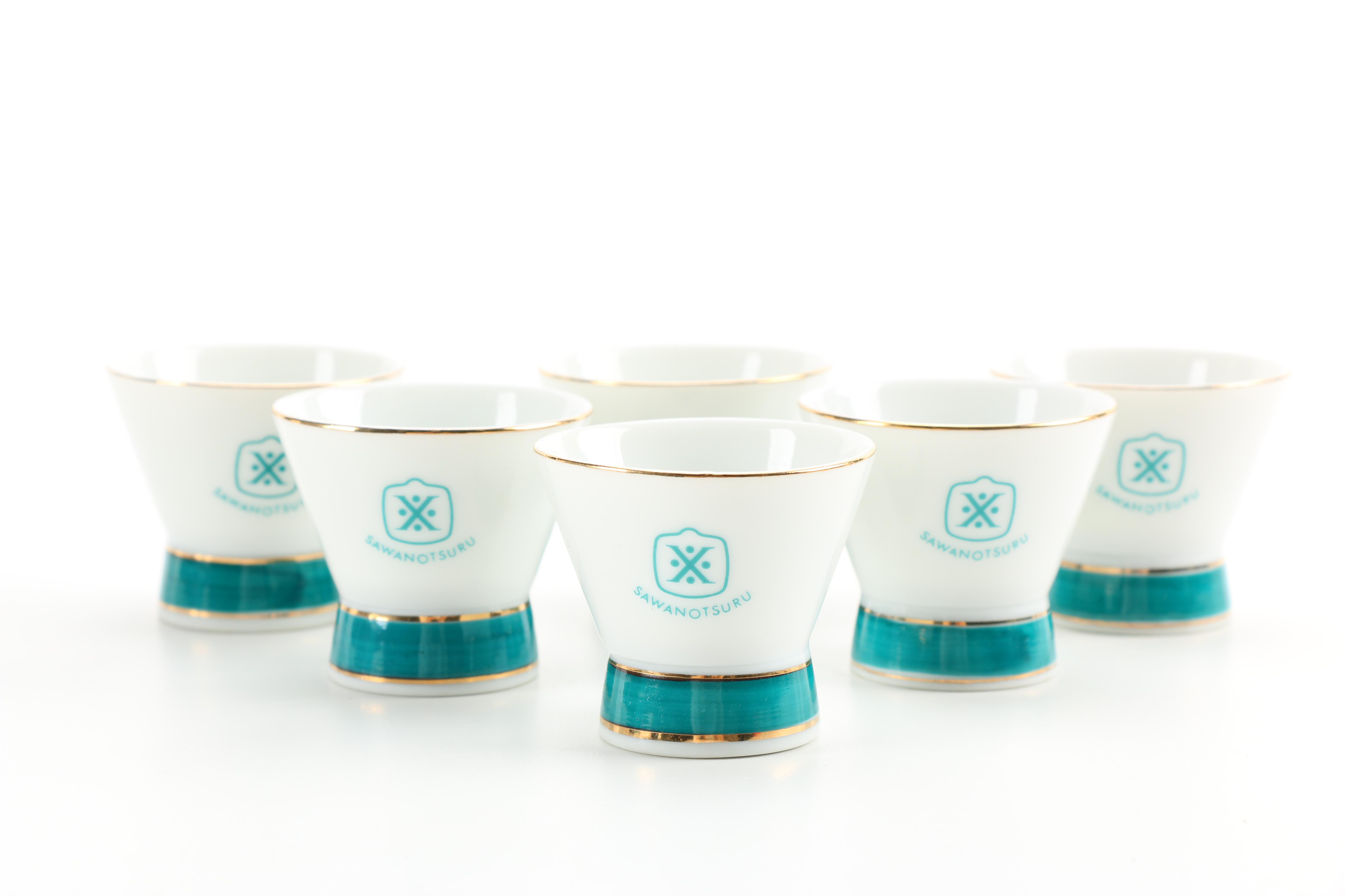 Sawanotsuru Sake Pitcher and Cups