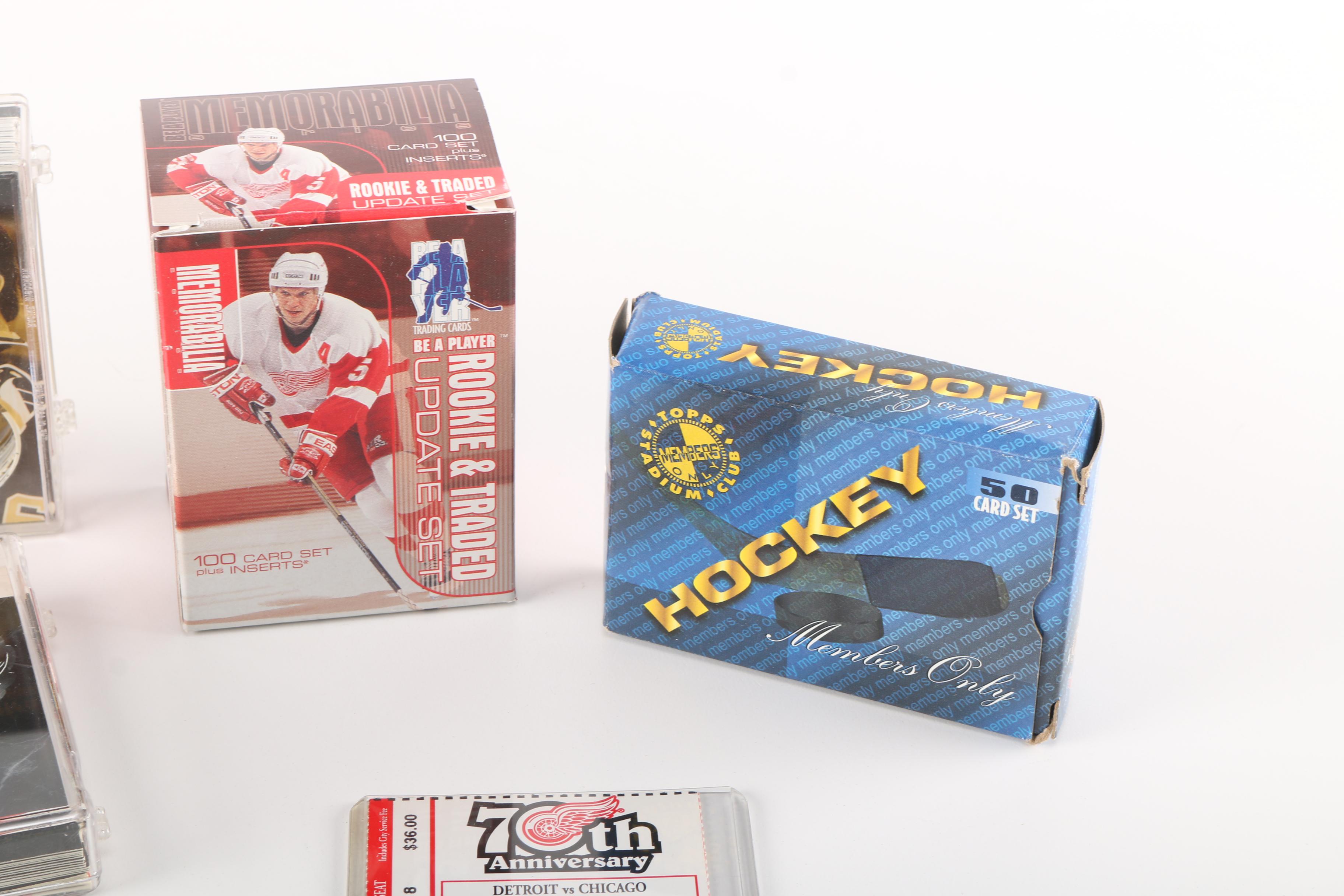Assorted Detroit Red Wings Hockey Memorabilia