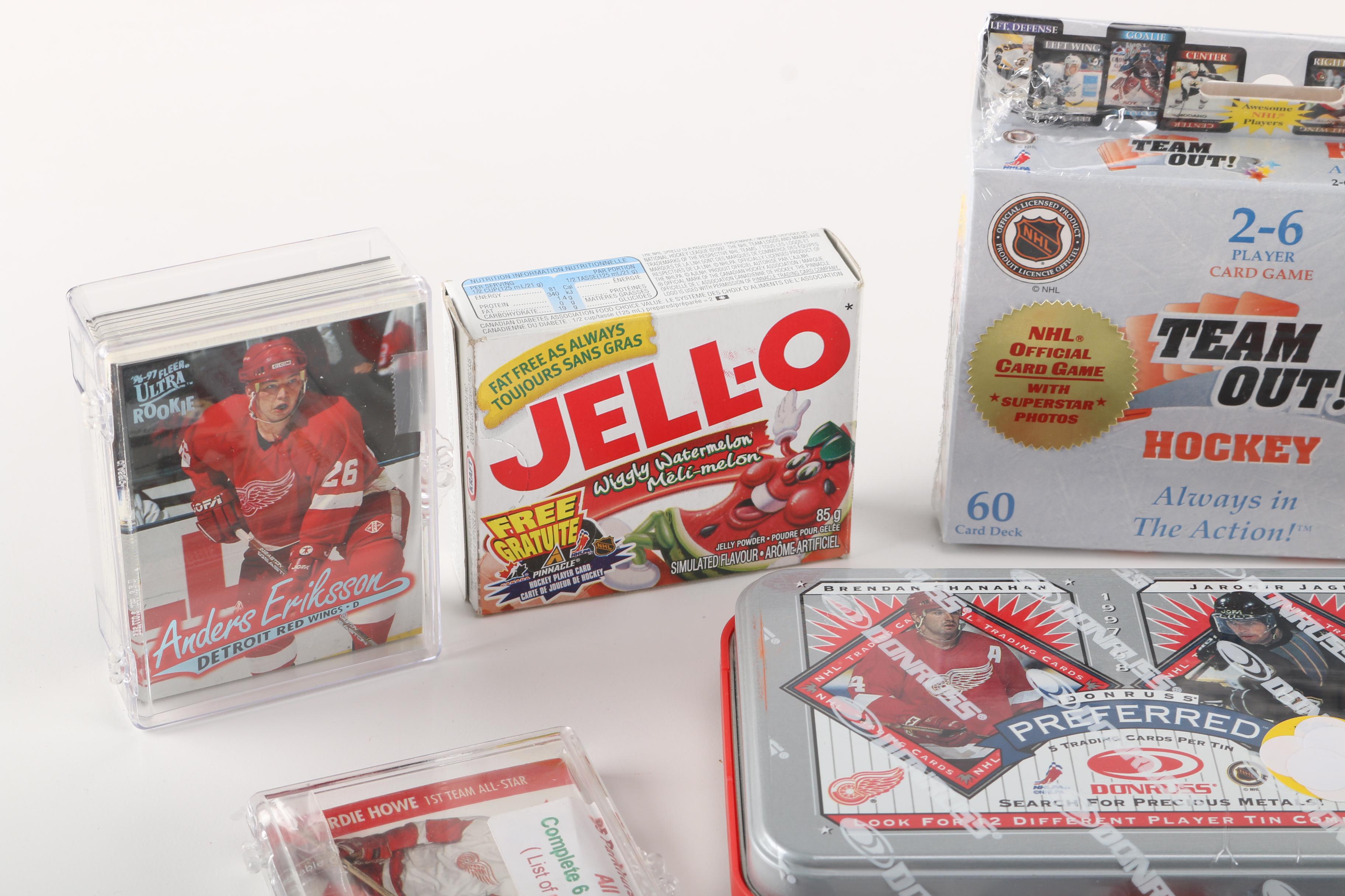 Assorted Detroit Red Wings Hockey Memorabilia