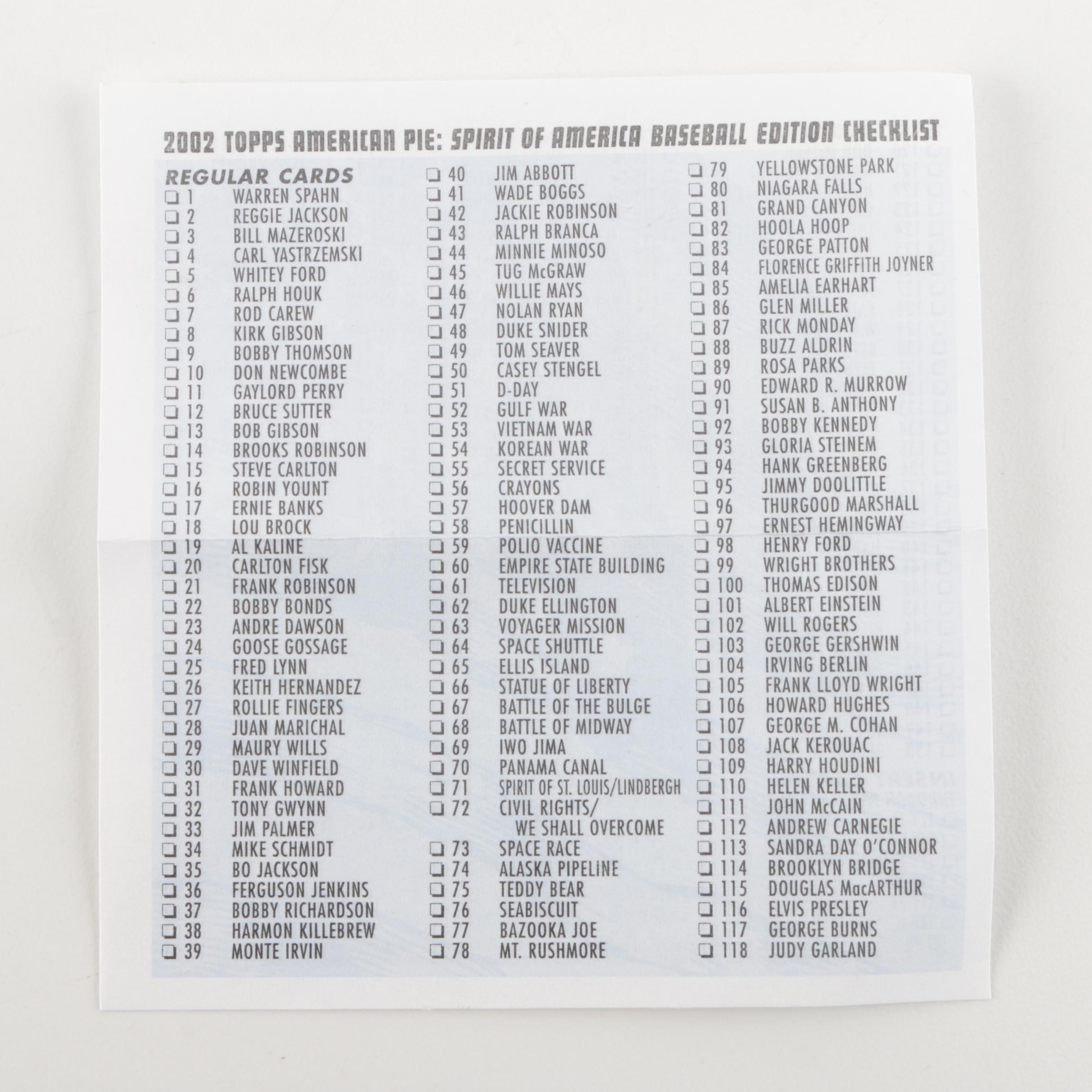 2000s Baseball Card Sets