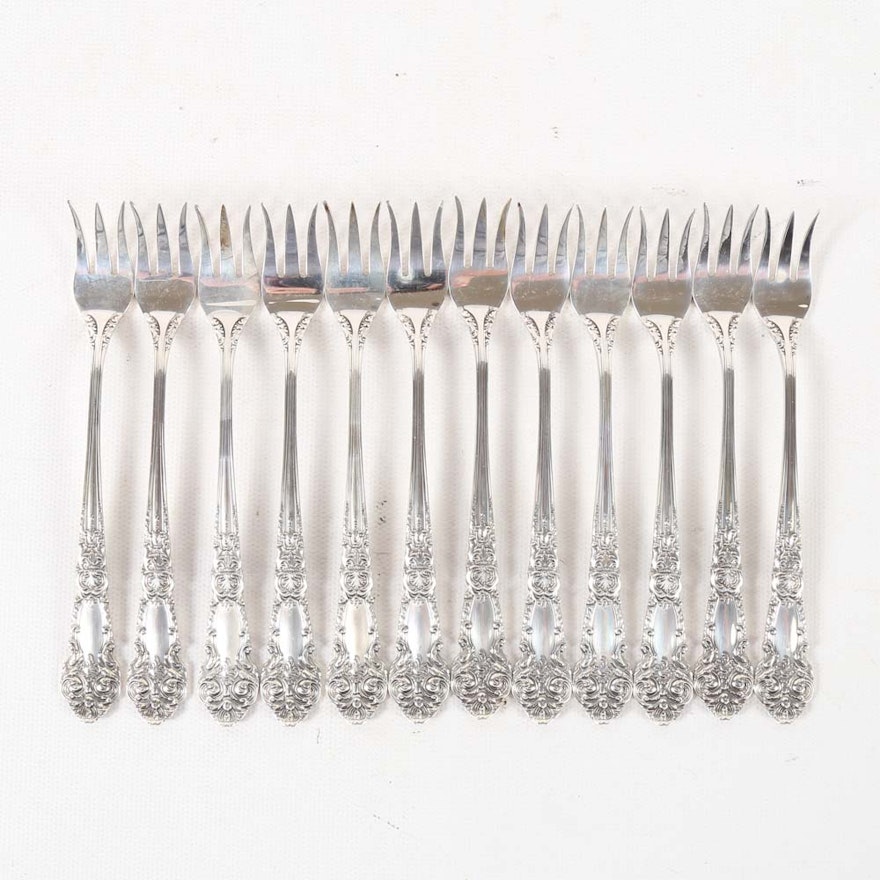 Reed & Barton "French Renaissance" Sterling Silver Cocktail Forks