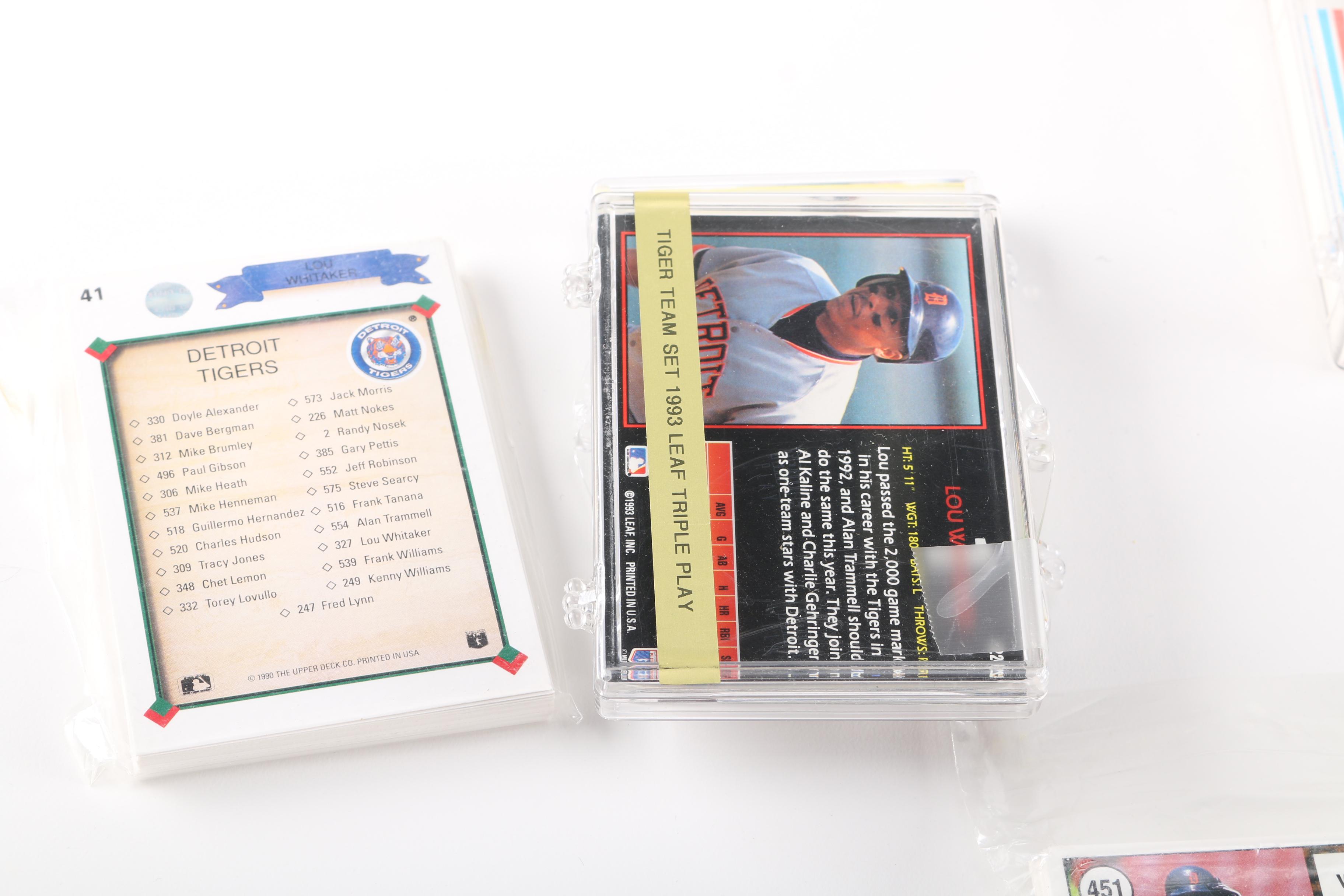 Collection of Detroit Tigers Cards