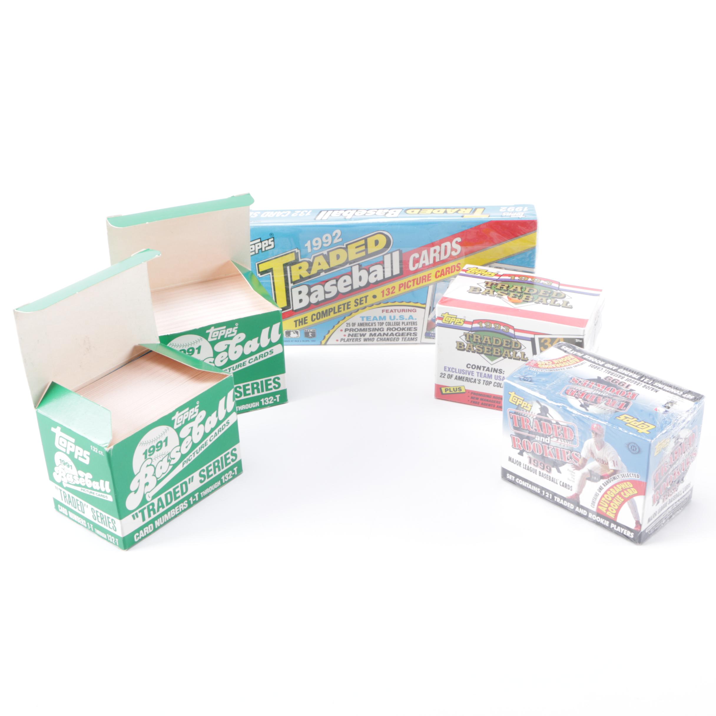 Assortment of 1990s Topps Baseball Cards