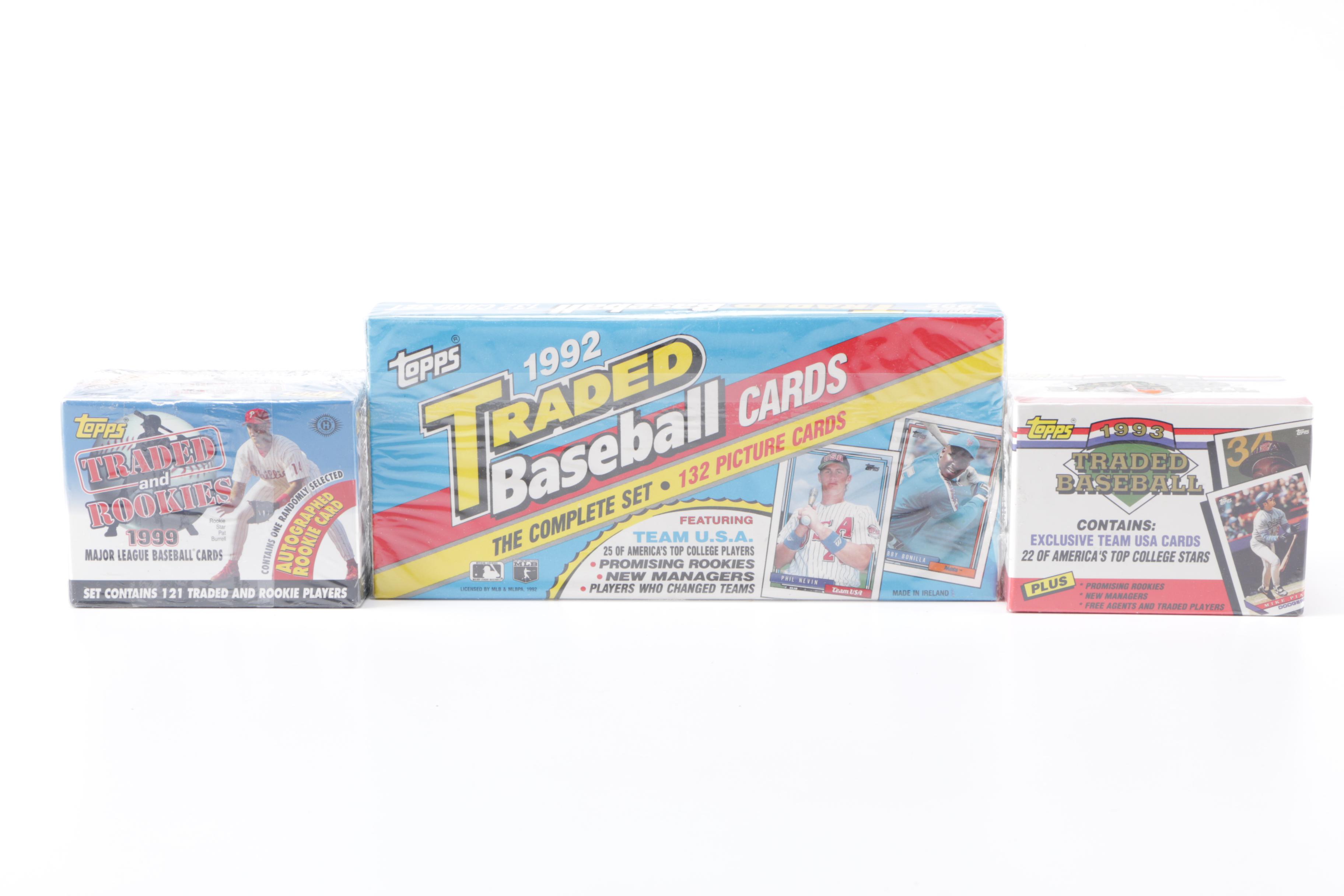 Assortment of 1990s Topps Baseball Cards