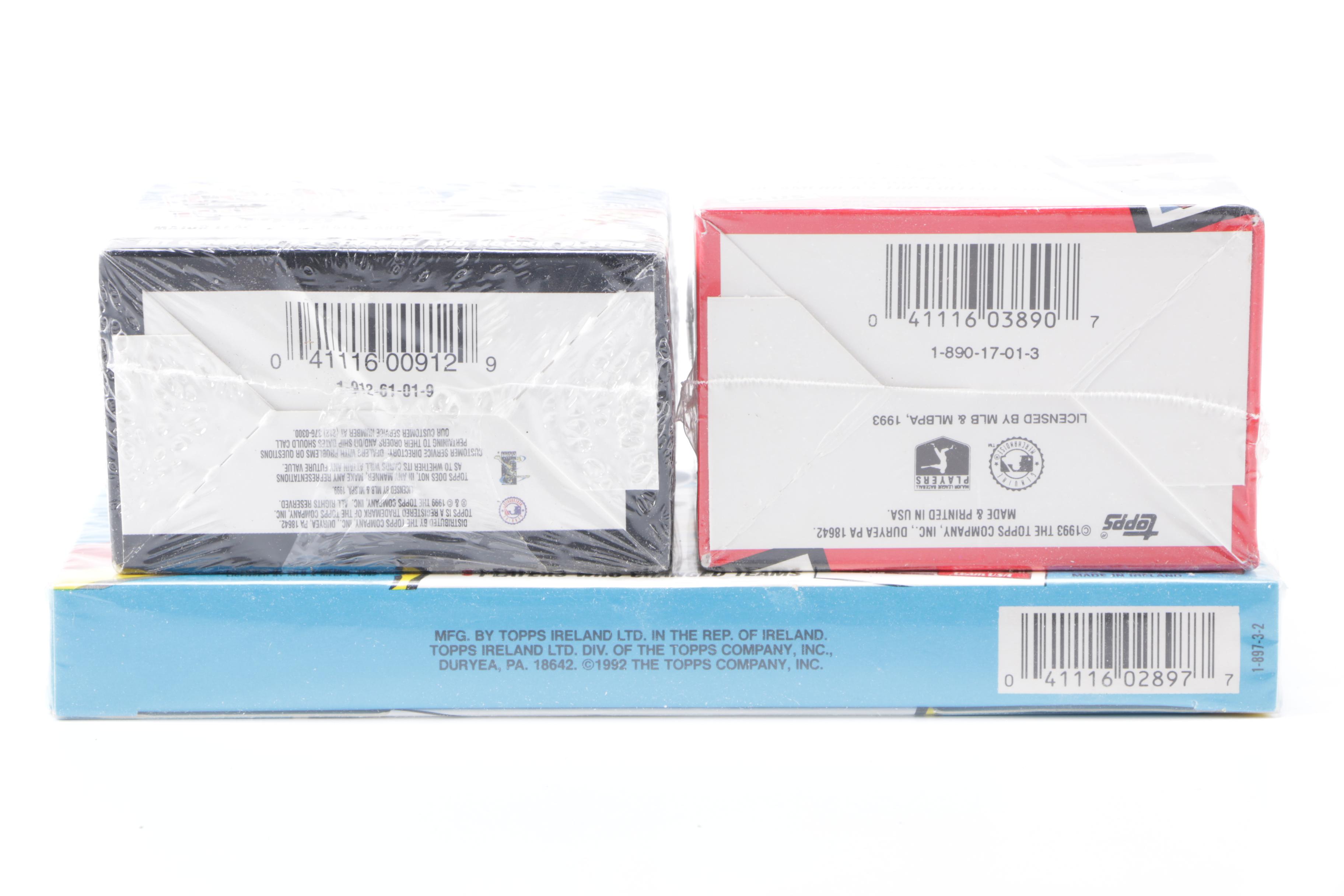 Assortment of 1990s Topps Baseball Cards