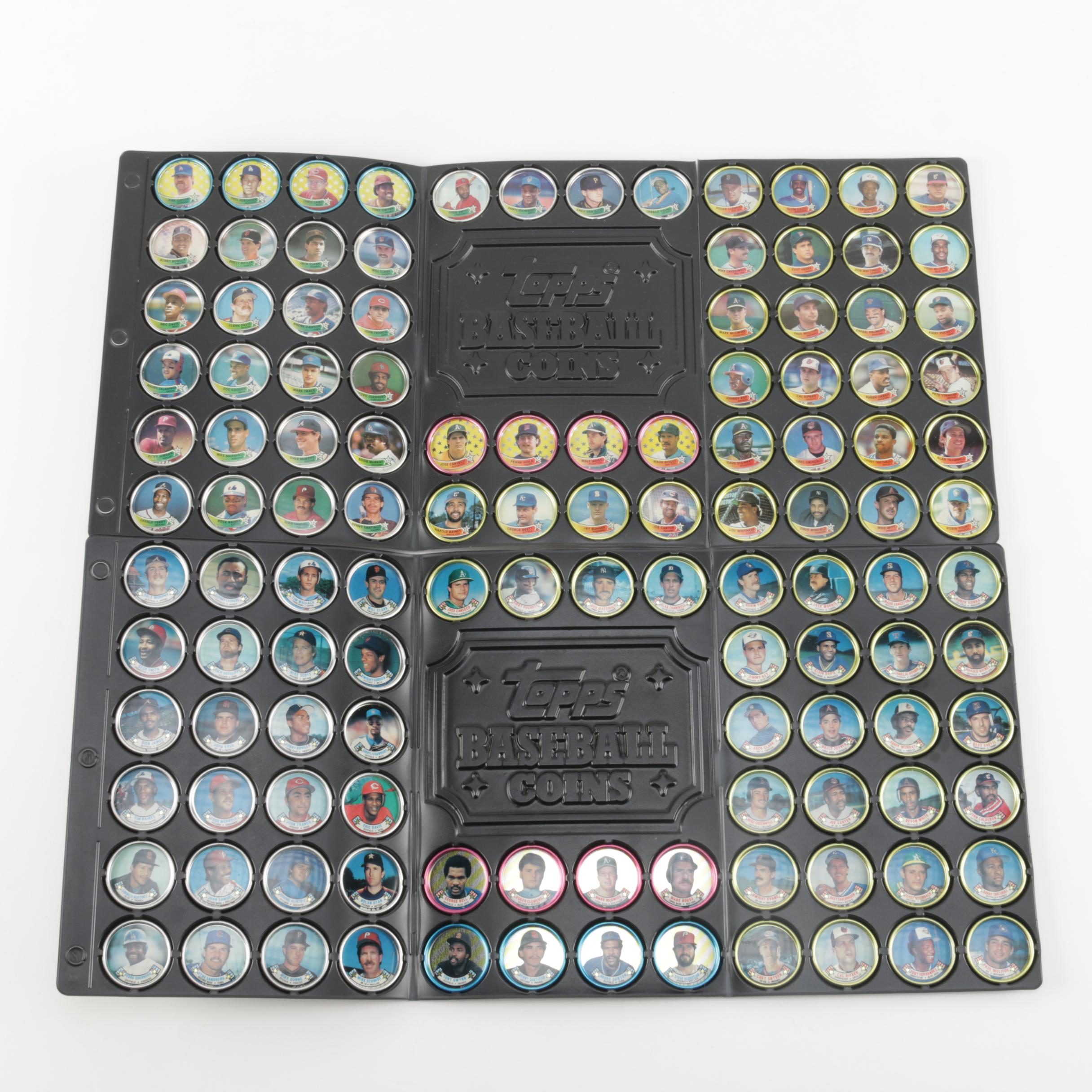 Large Collection of Topps Baseball Coins