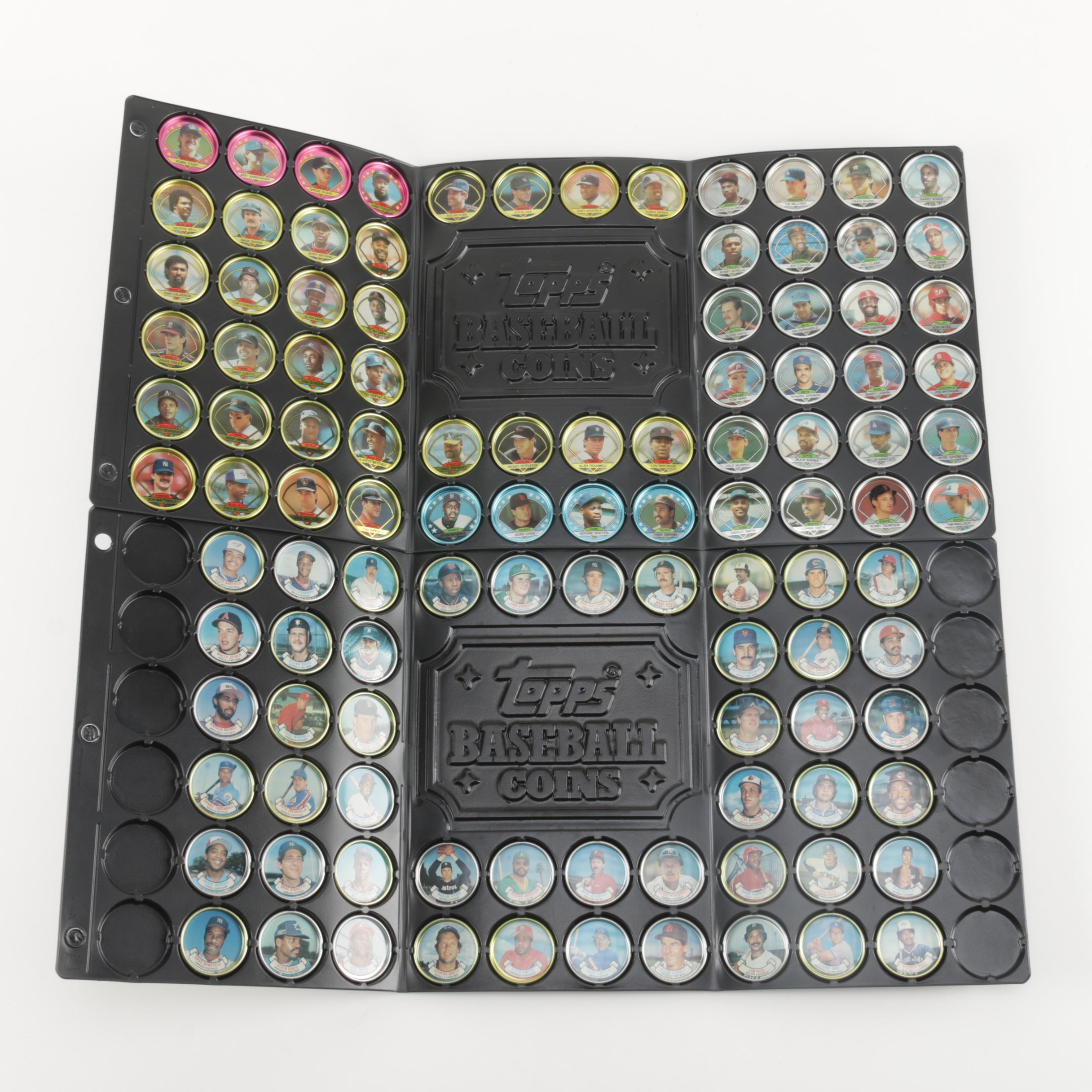 Large Collection of Topps Baseball Coins