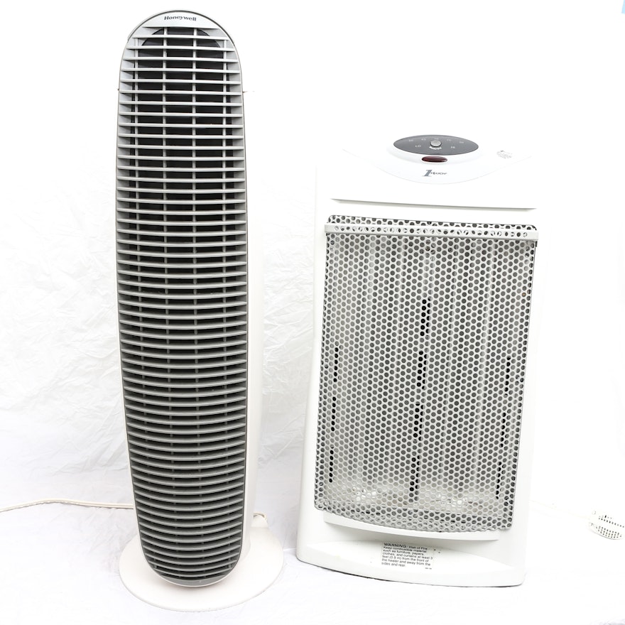 Honeywell Air Purifier and Holmes 1 Touch Space Heater