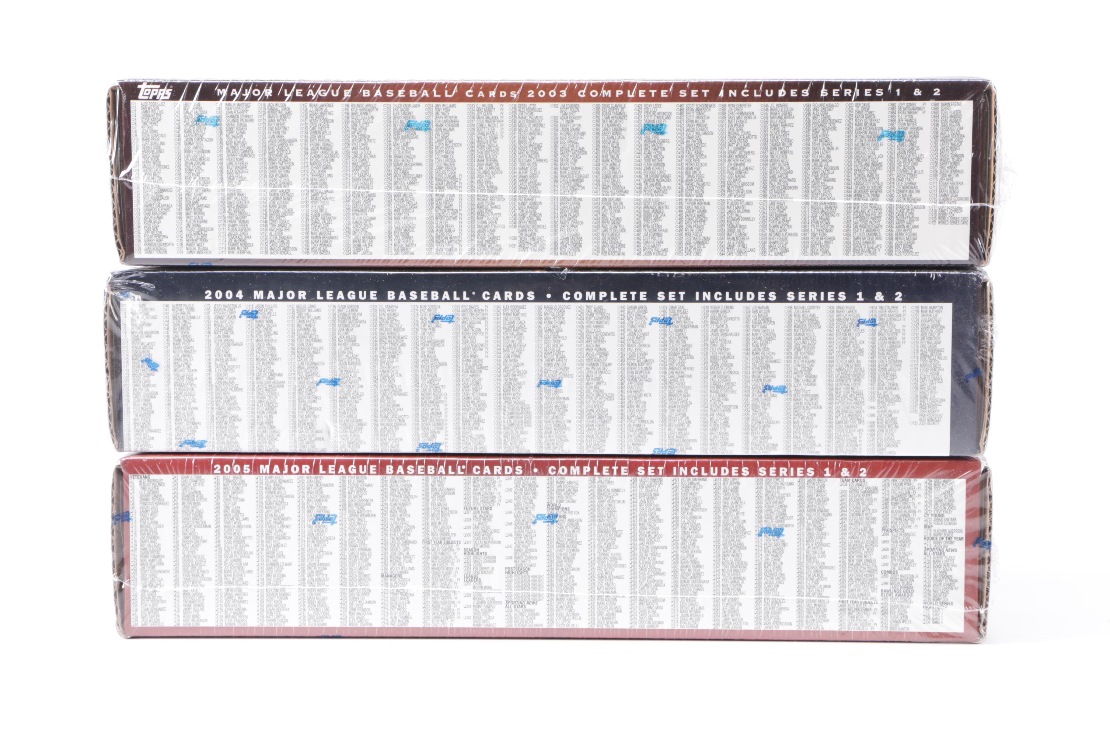 2003-2005 Topps Baseball Card Sets