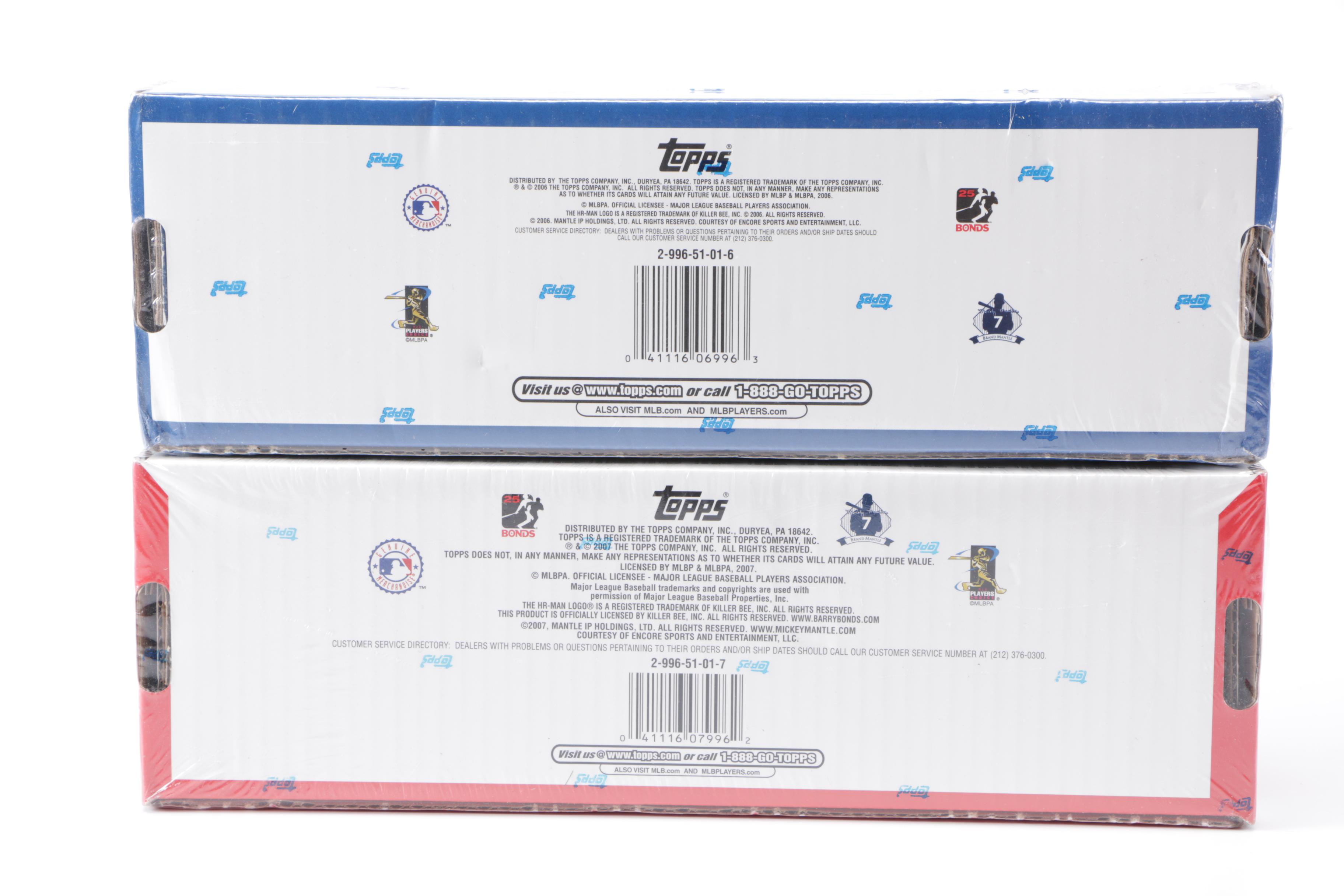 2006-2008 Topps Baseball Cards Sets