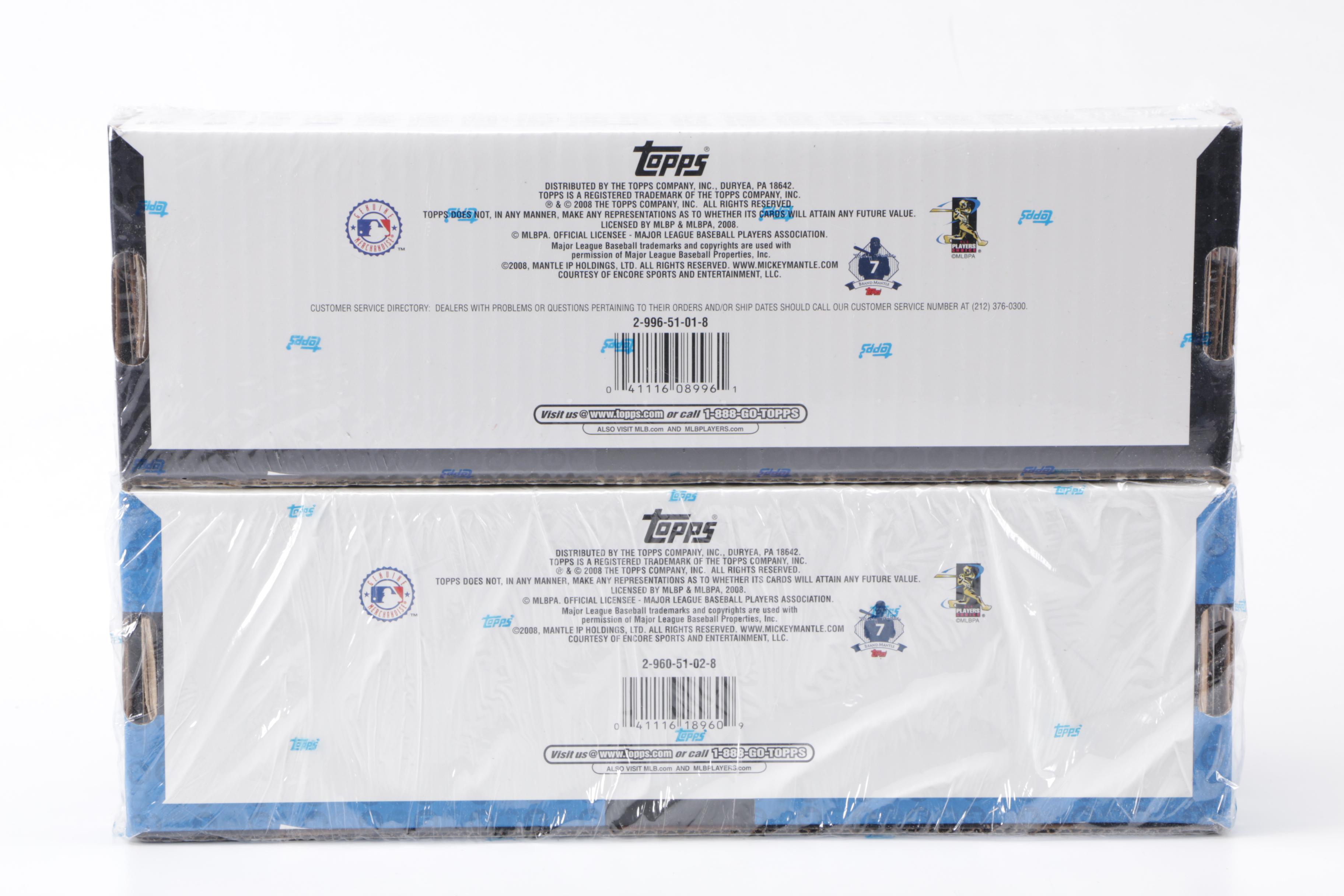 2006-2008 Topps Baseball Cards Sets