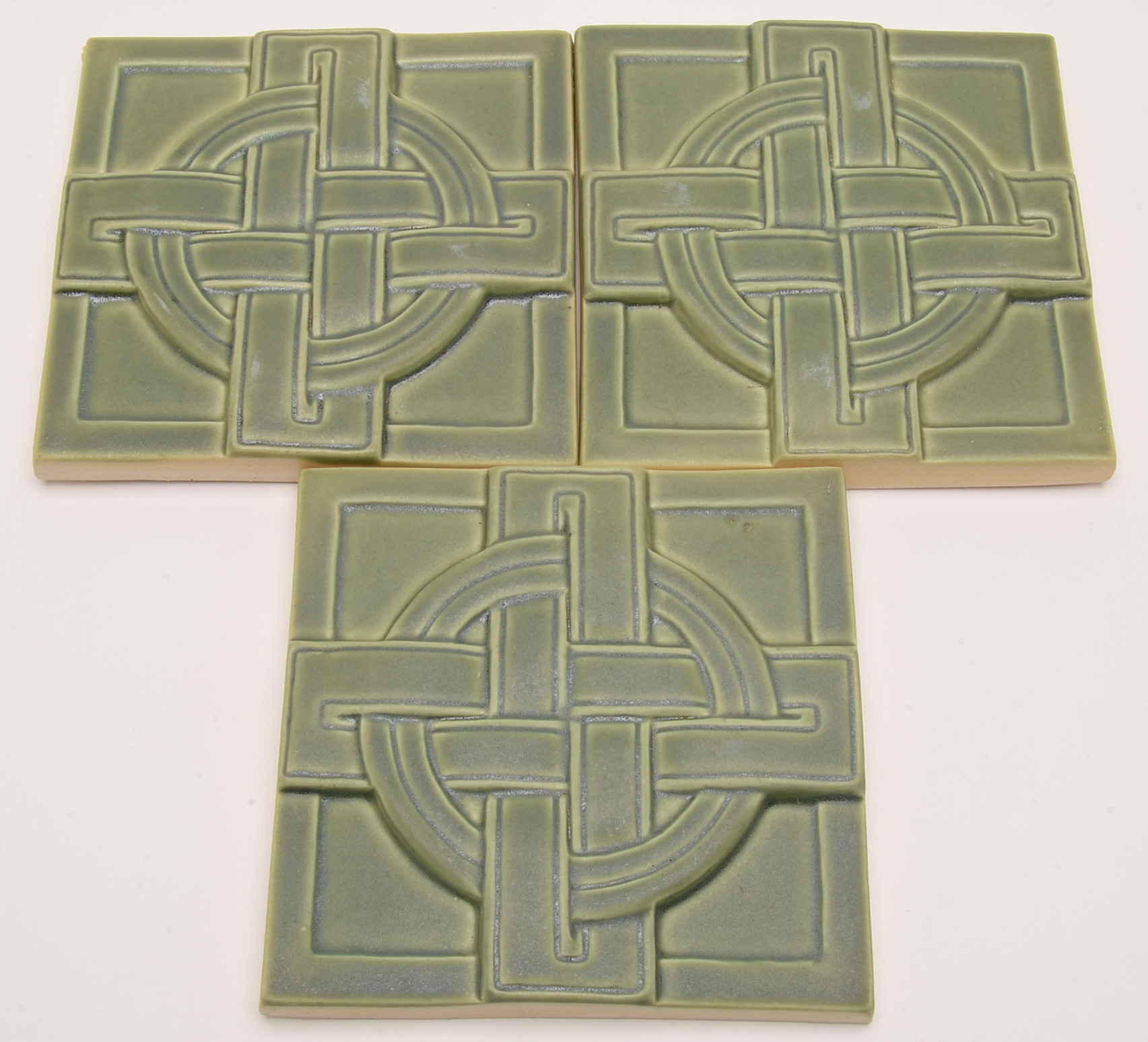 Three Rookwood Pottery Faience Tiles