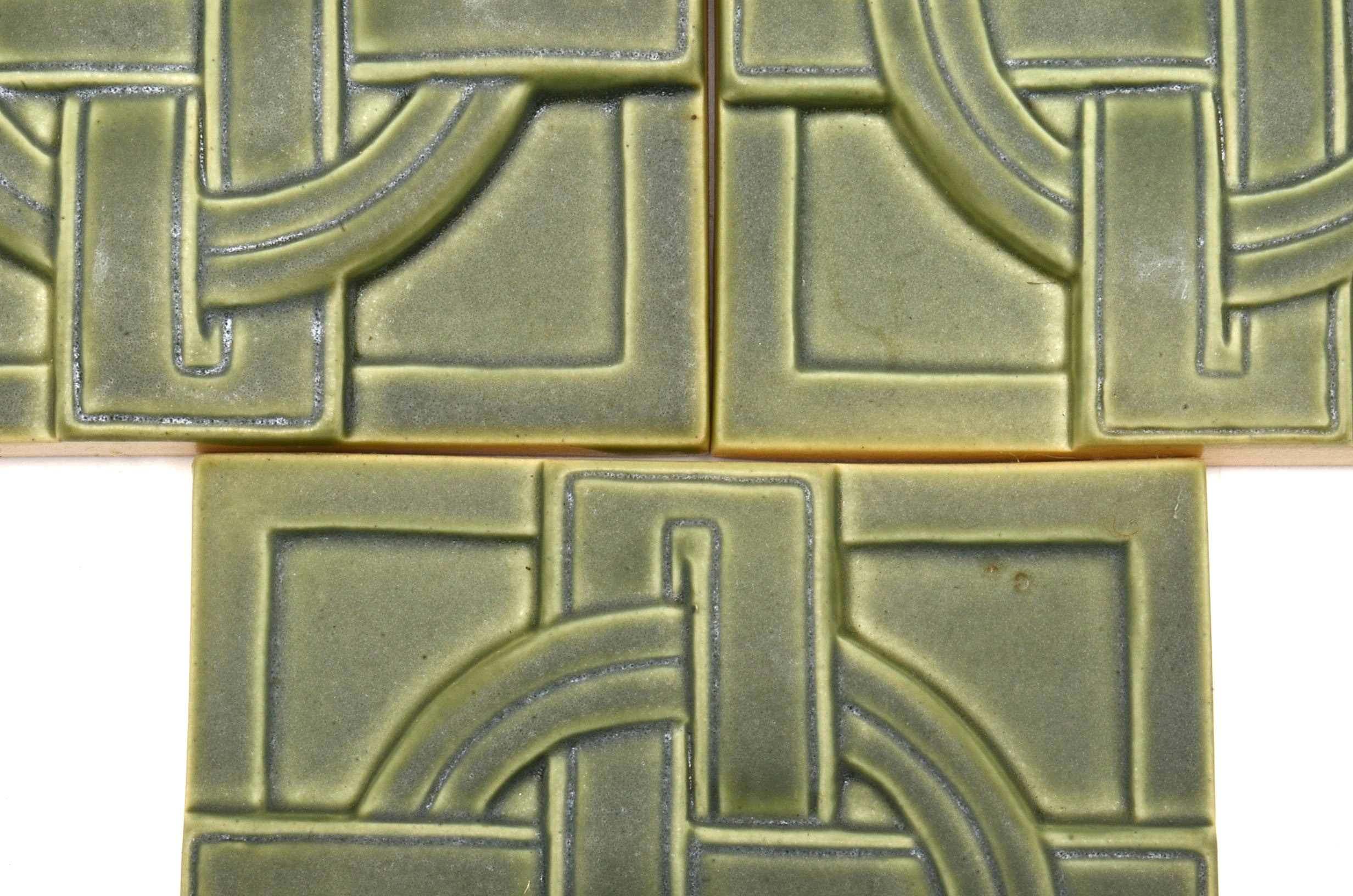 Three Rookwood Pottery Faience Tiles