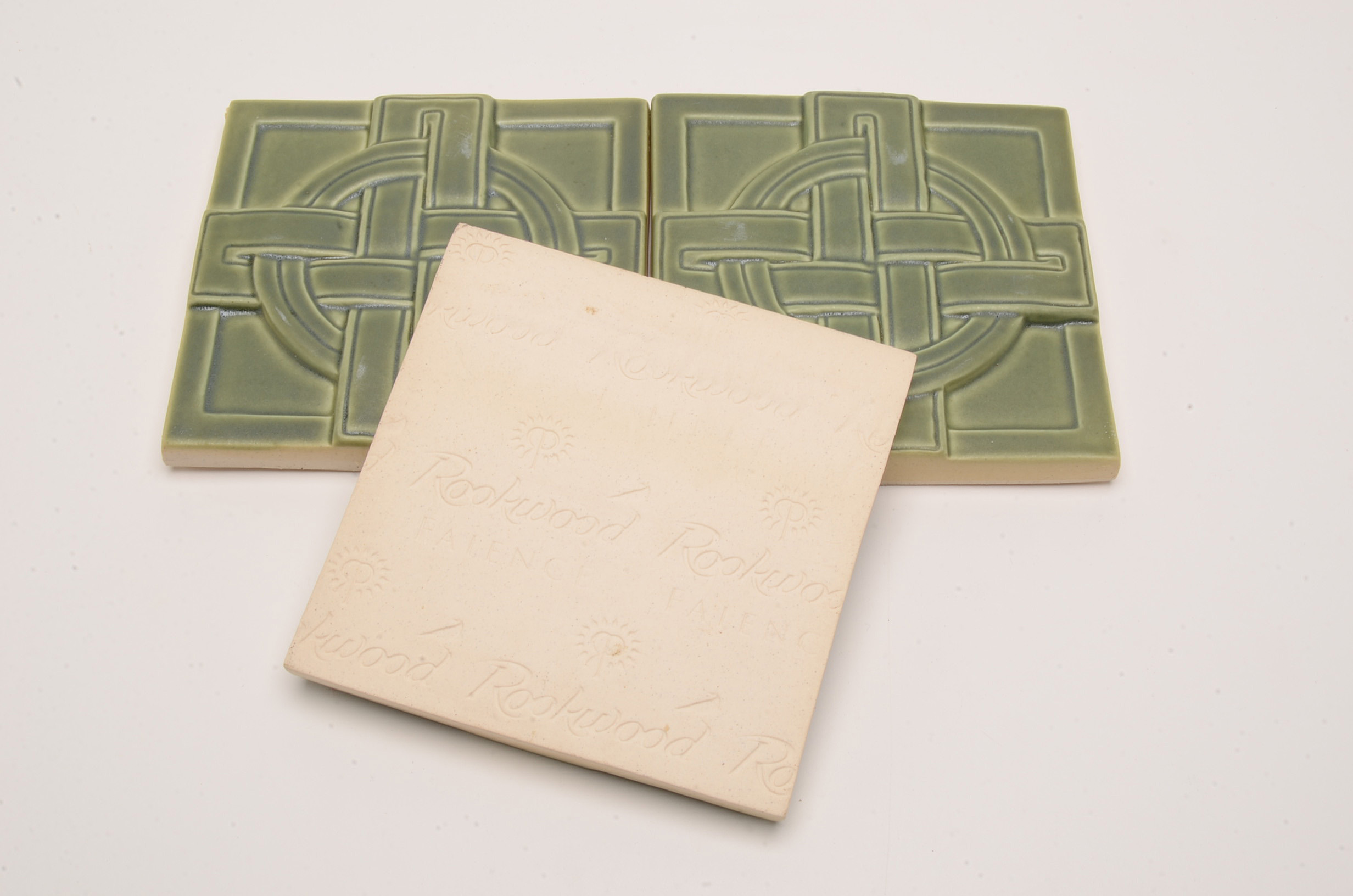 Three Rookwood Pottery Faience Tiles