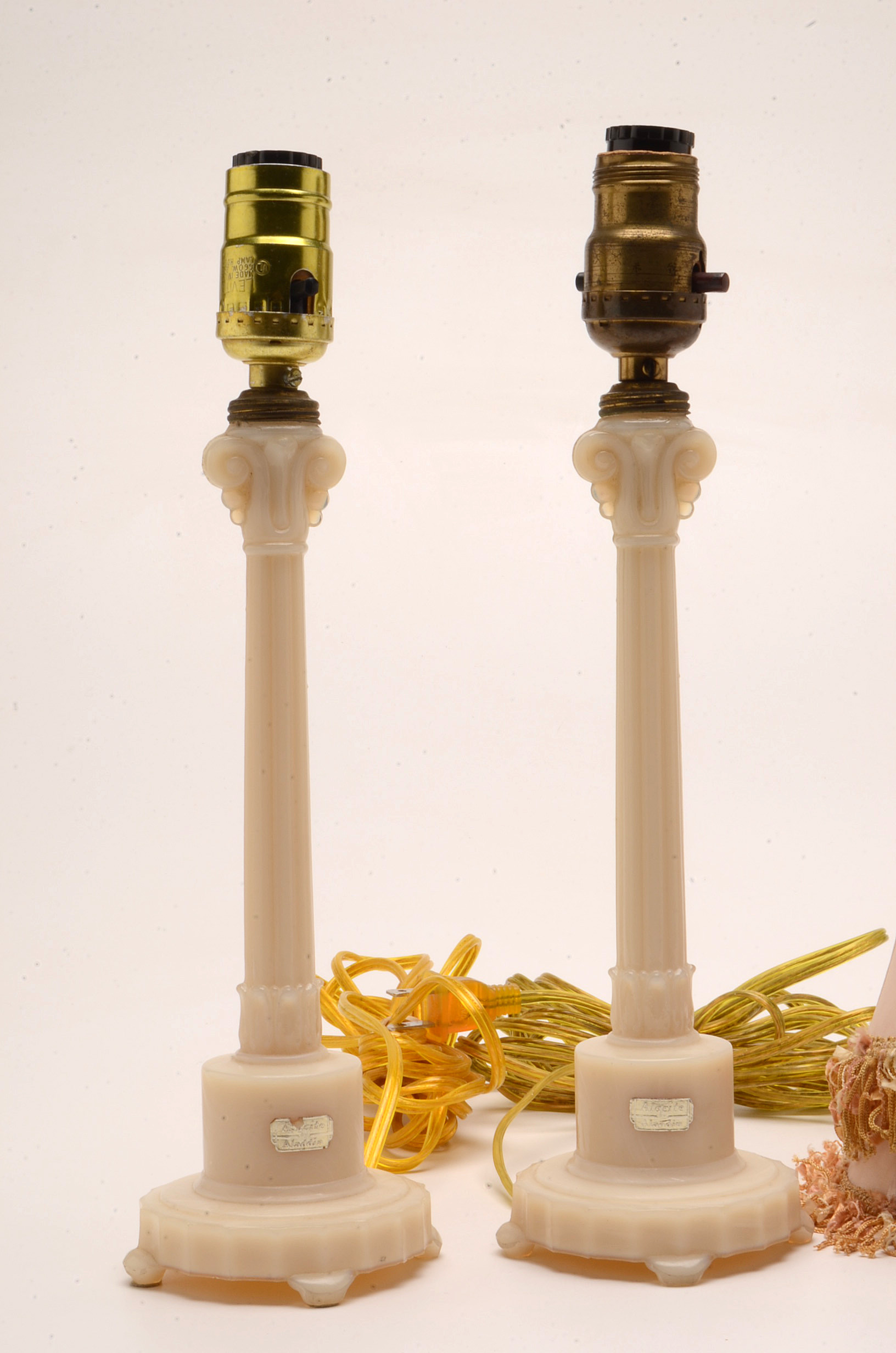 Vintage Aladdin Alacite Boudoir Lamps