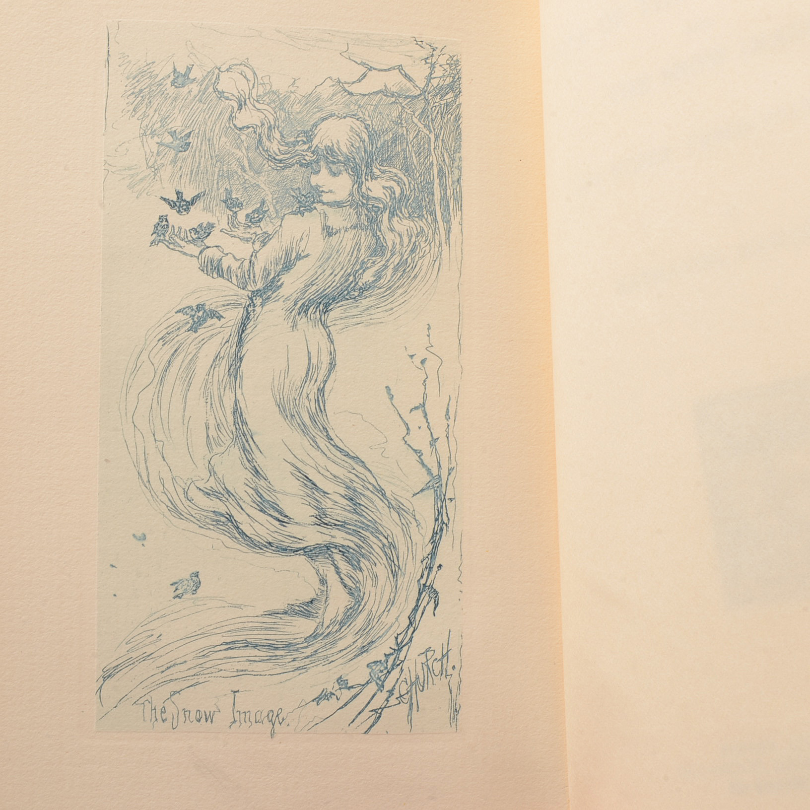 Set of Antique Hardcover "Works of Nathaniel Hawthorne"