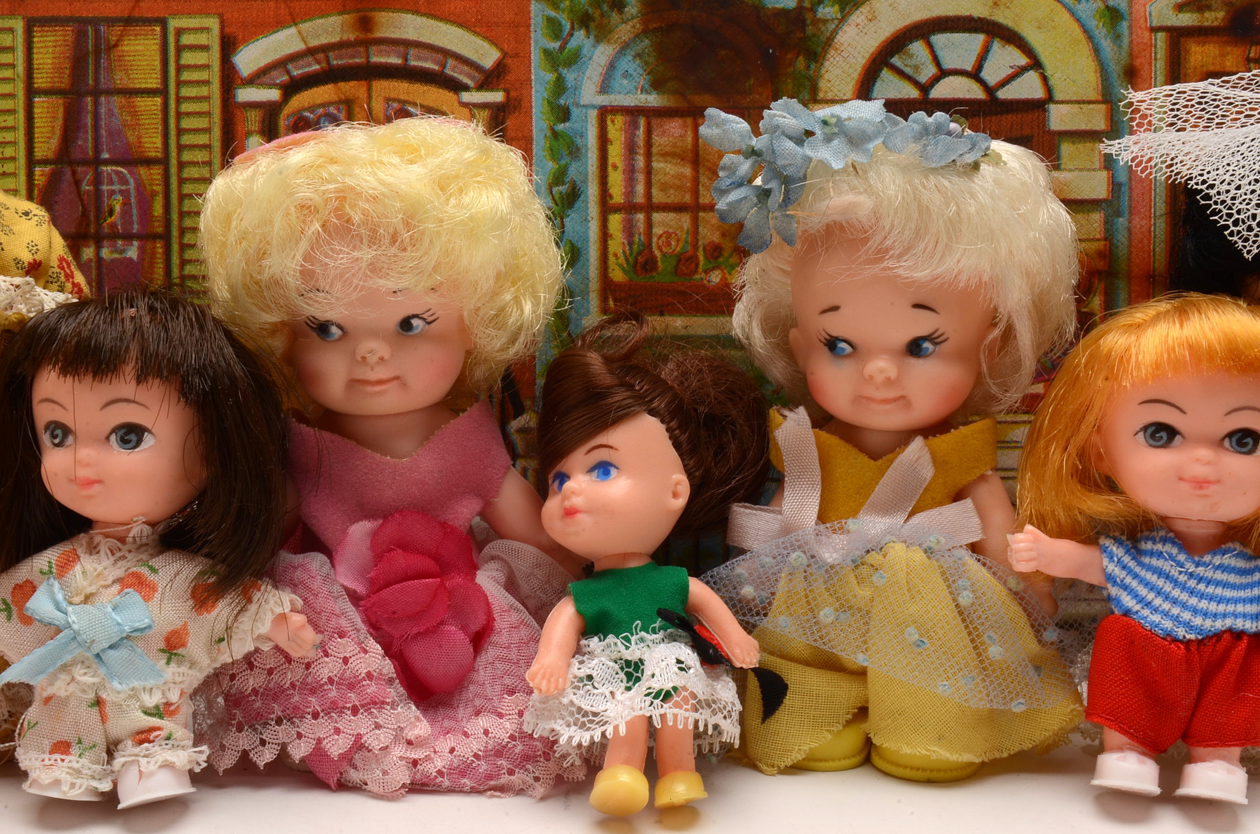 Vintage Uneeda Pee Wee Dolls with Carrying Case