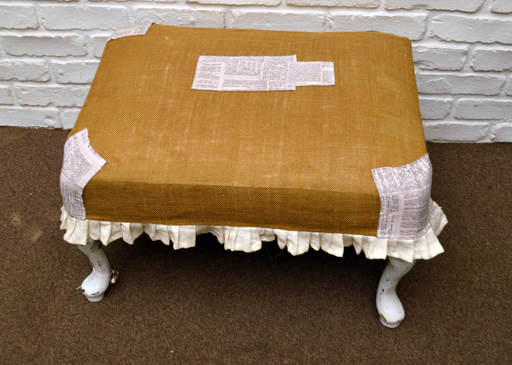 Vintage Repurposed Foot Stool