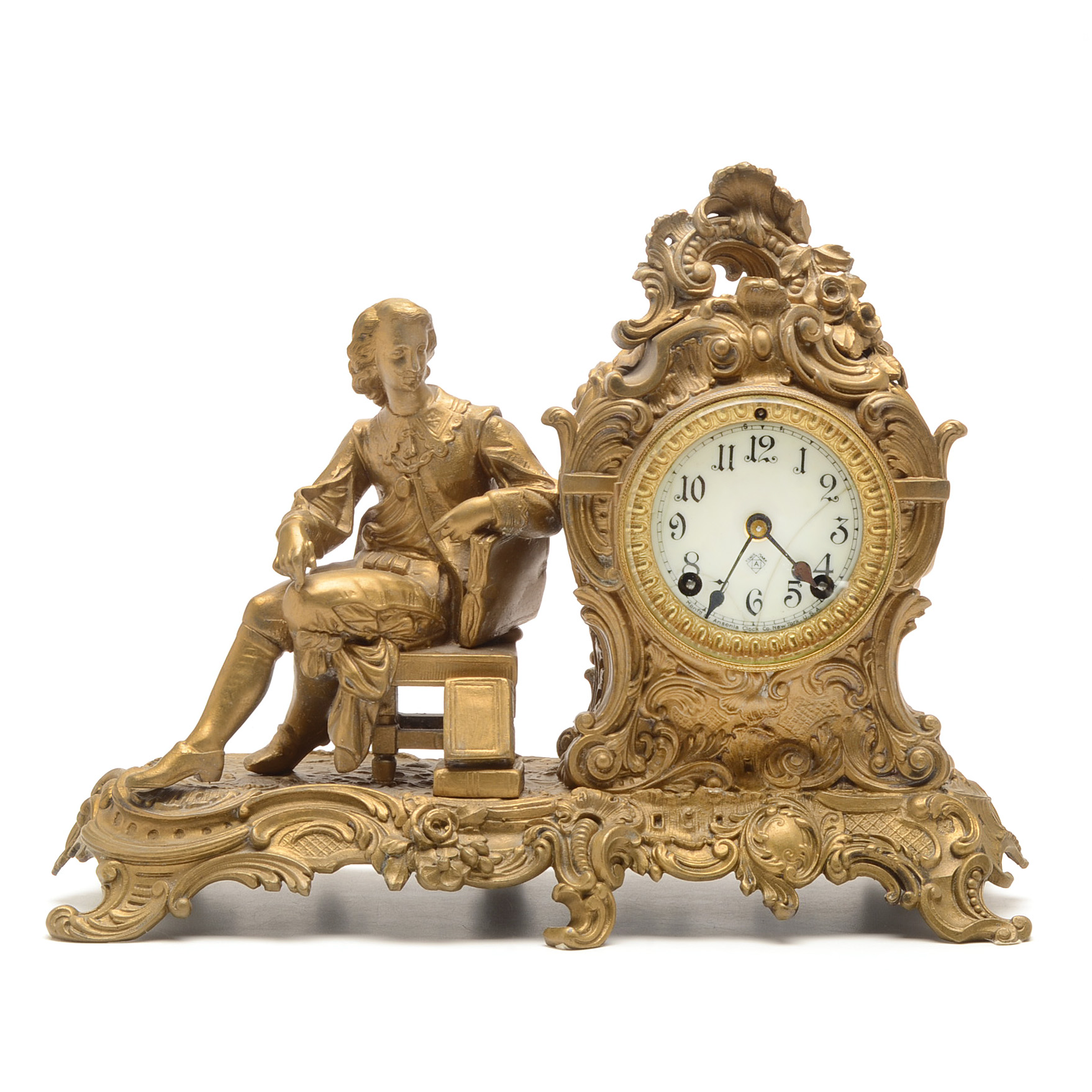 Ansonia Figural Mantle Clock