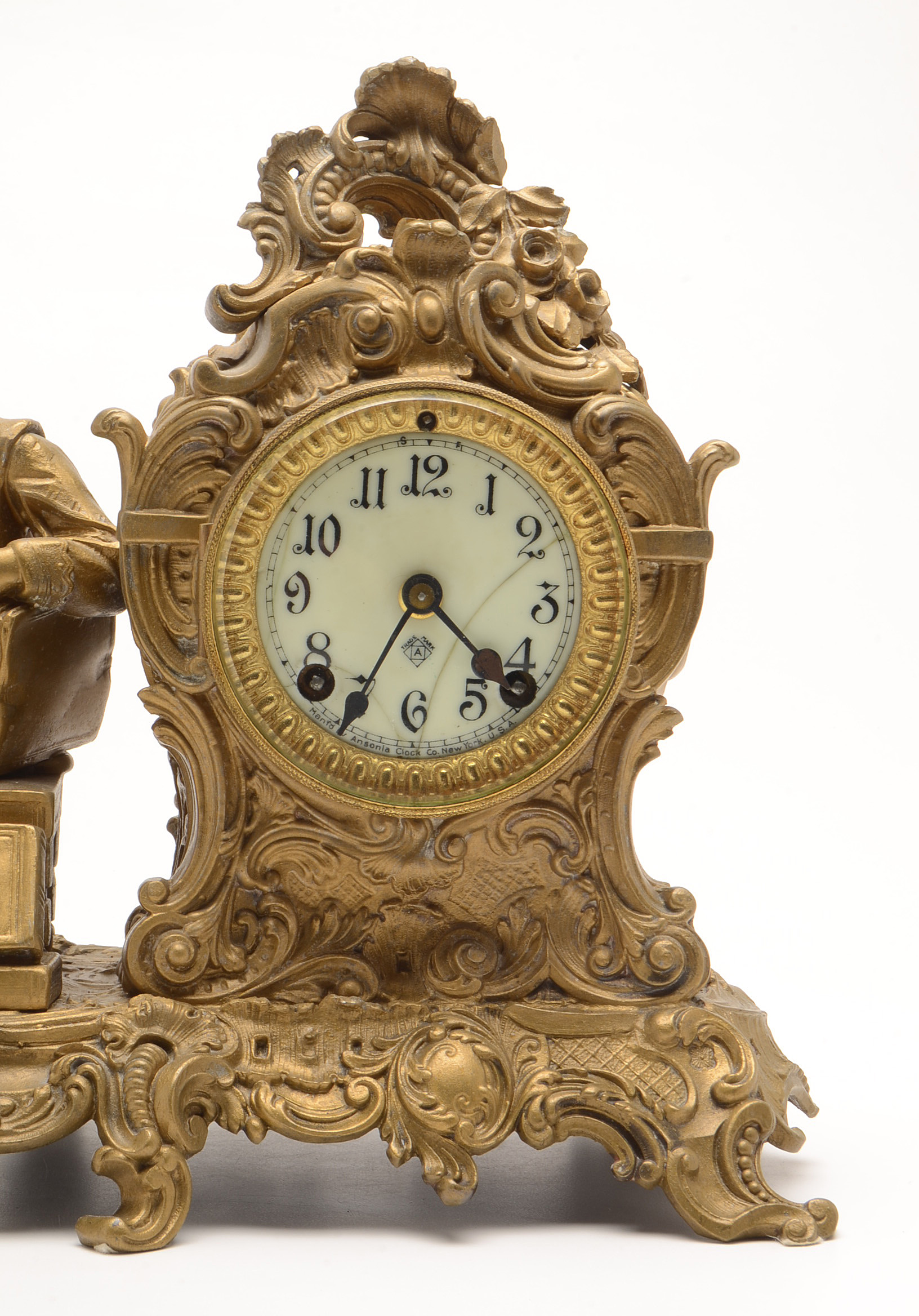 Ansonia Figural Mantle Clock