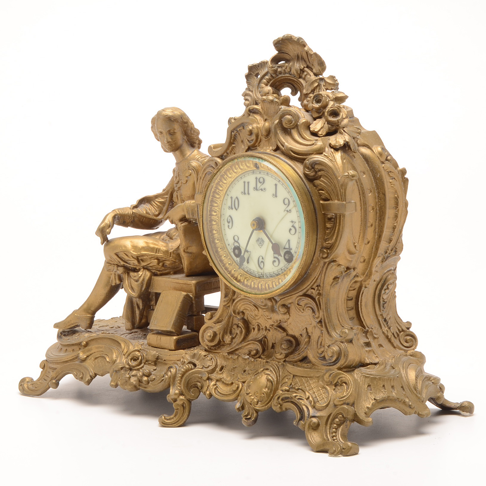 Ansonia Figural Mantle Clock