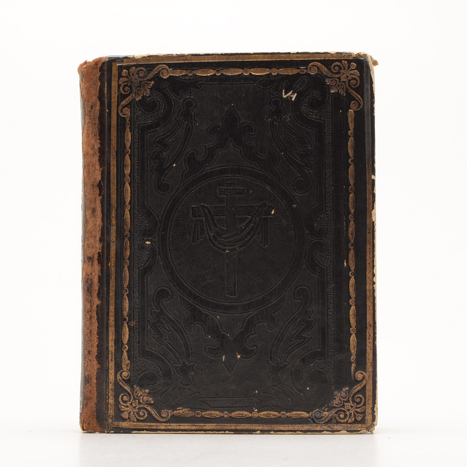 Antique German Prayer Book and Vintage Rosary