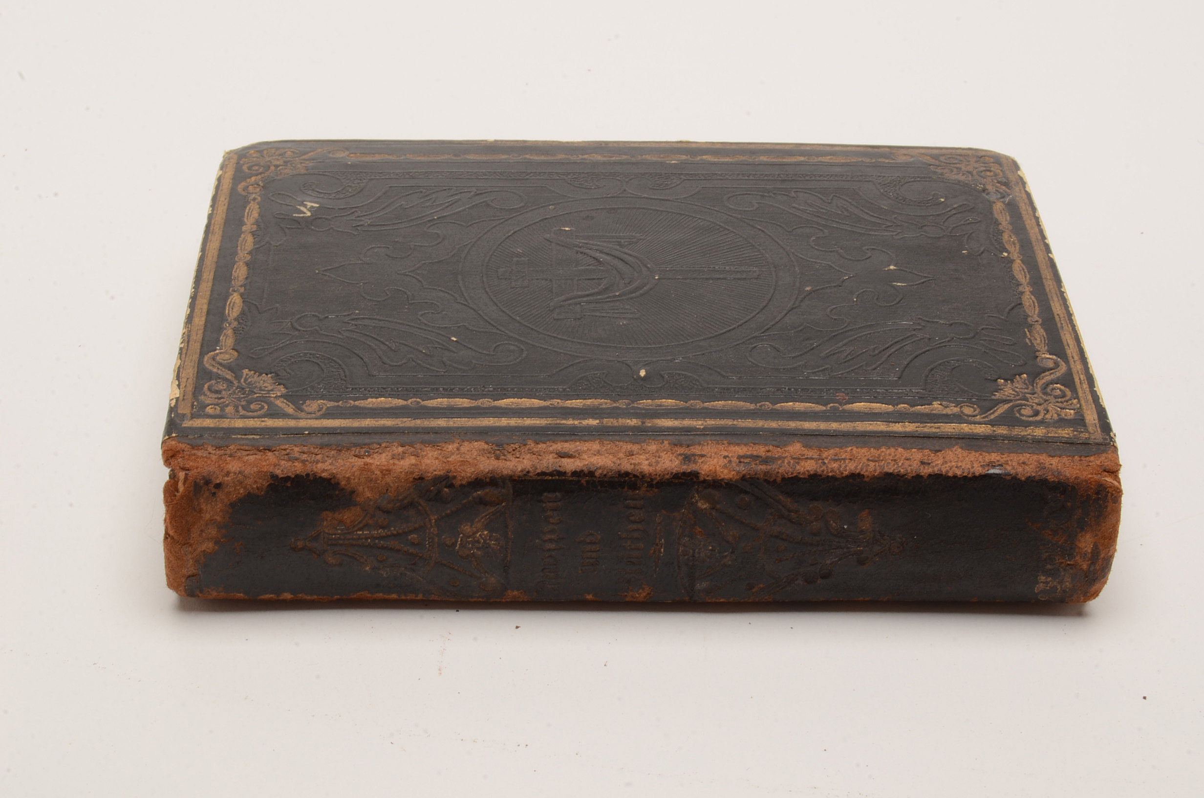 Antique German Prayer Book and Vintage Rosary