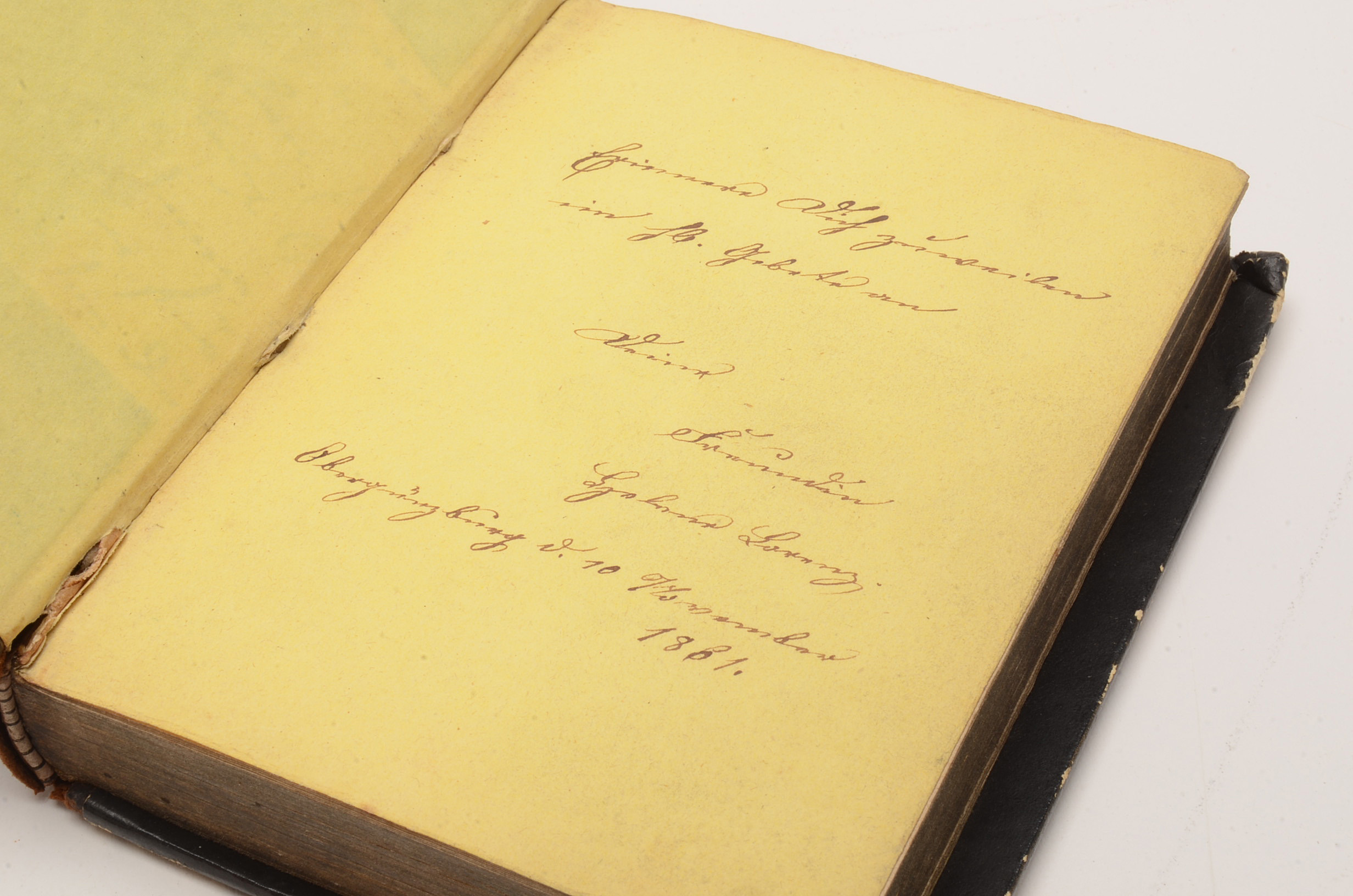 Antique German Prayer Book and Vintage Rosary