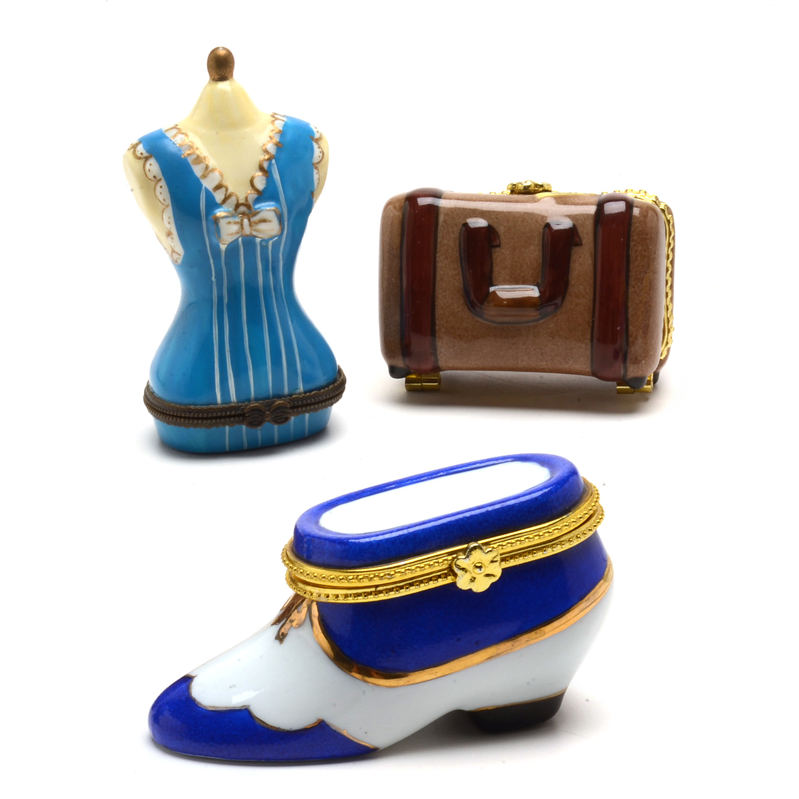 Collection of Trinket Boxes, including Limoges