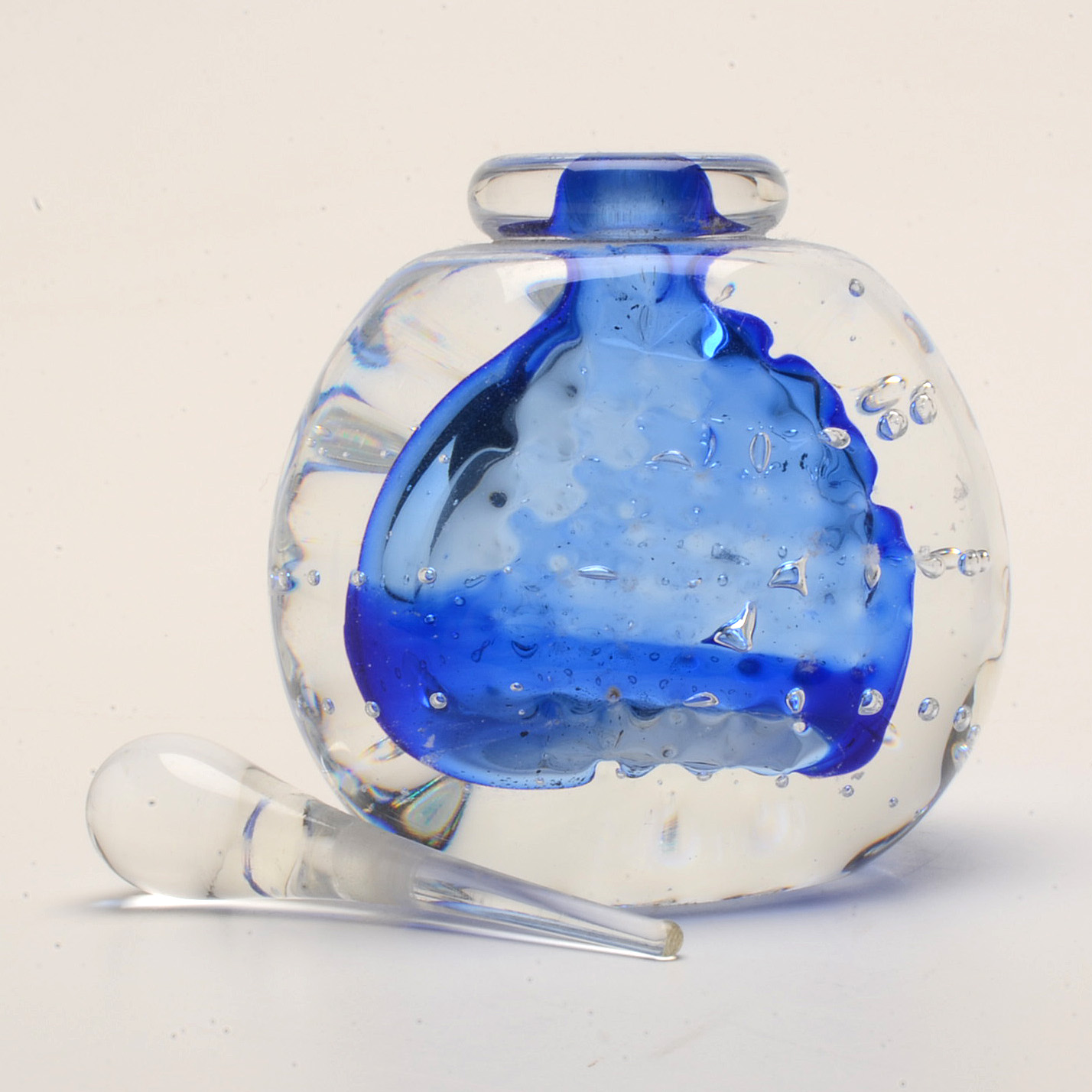 Collection of Art Glass Perfume Bottles, including Karg