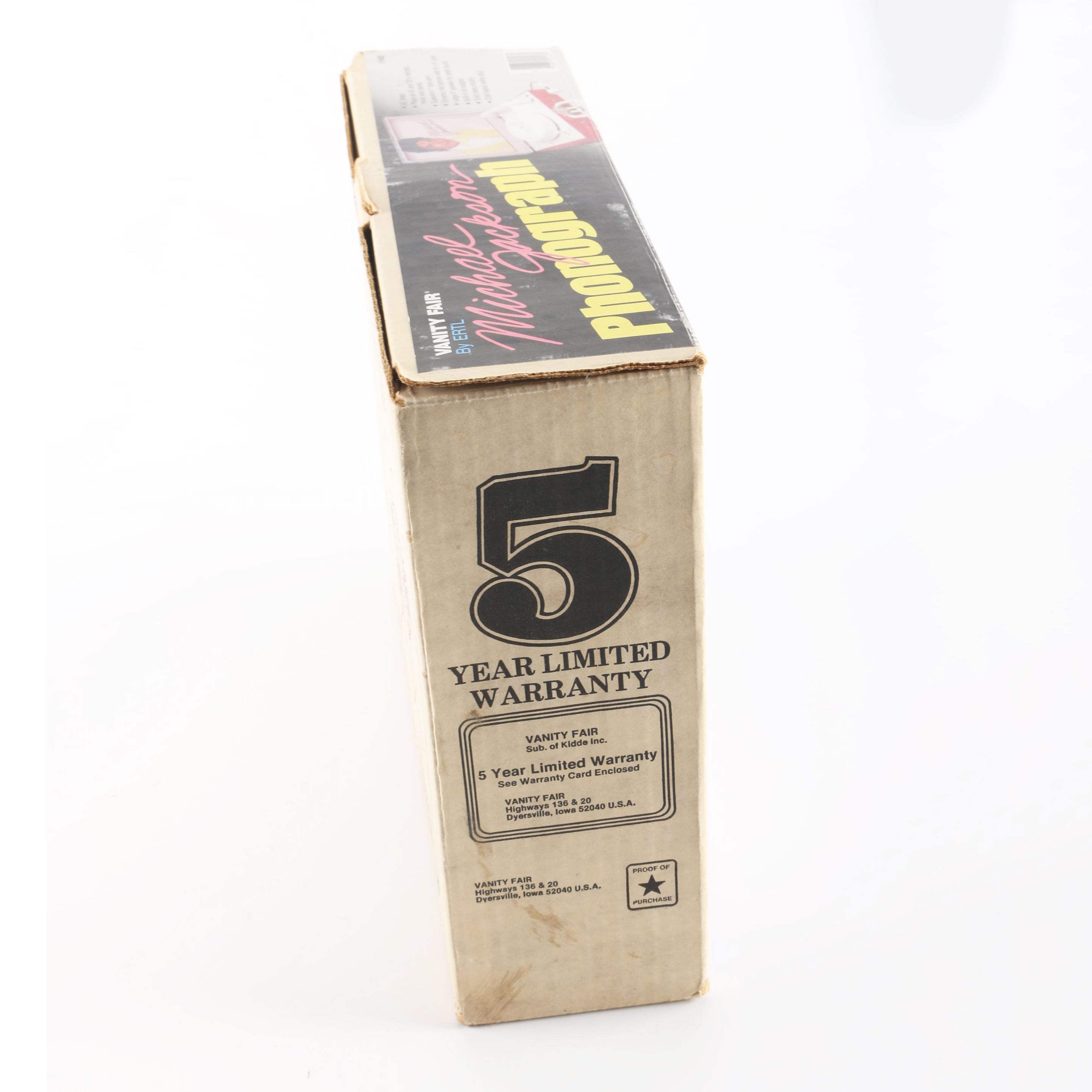 Vintage Vanity Fair Michael Jackson Phonograph