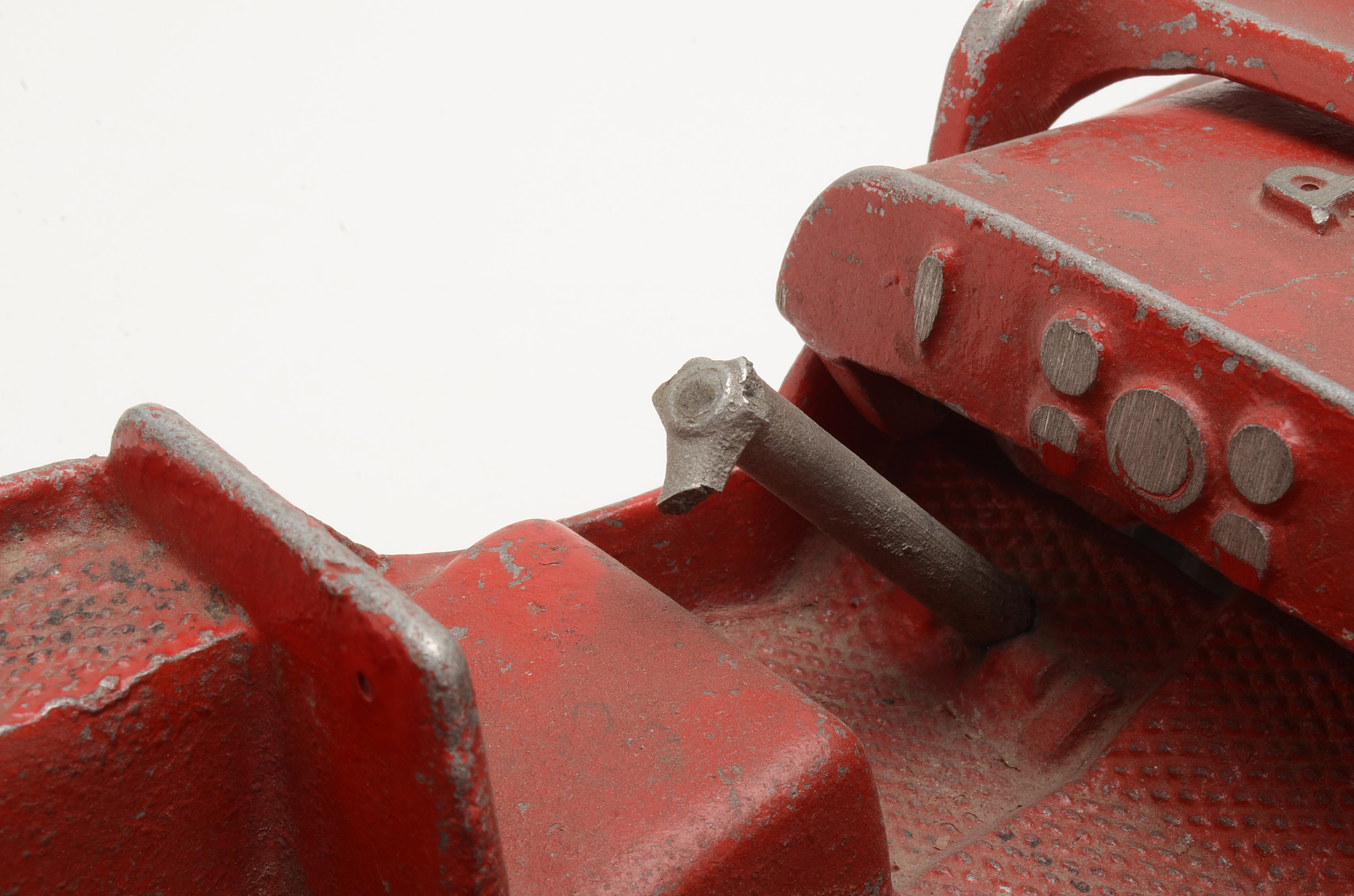 VIntage Red Toy Metal Jeep