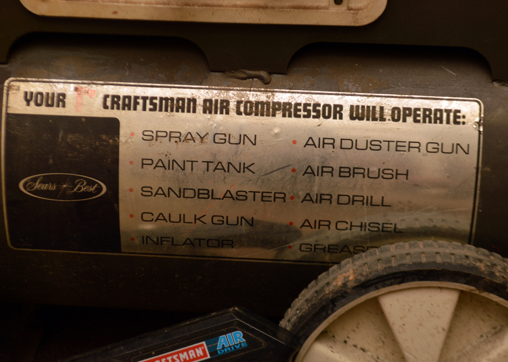 Sears Craftsman Air Compressor Paint Sprayer