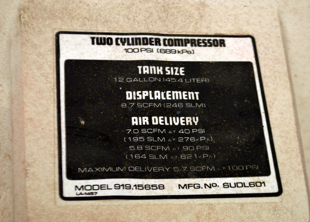 Sears Craftsman Air Compressor Paint Sprayer