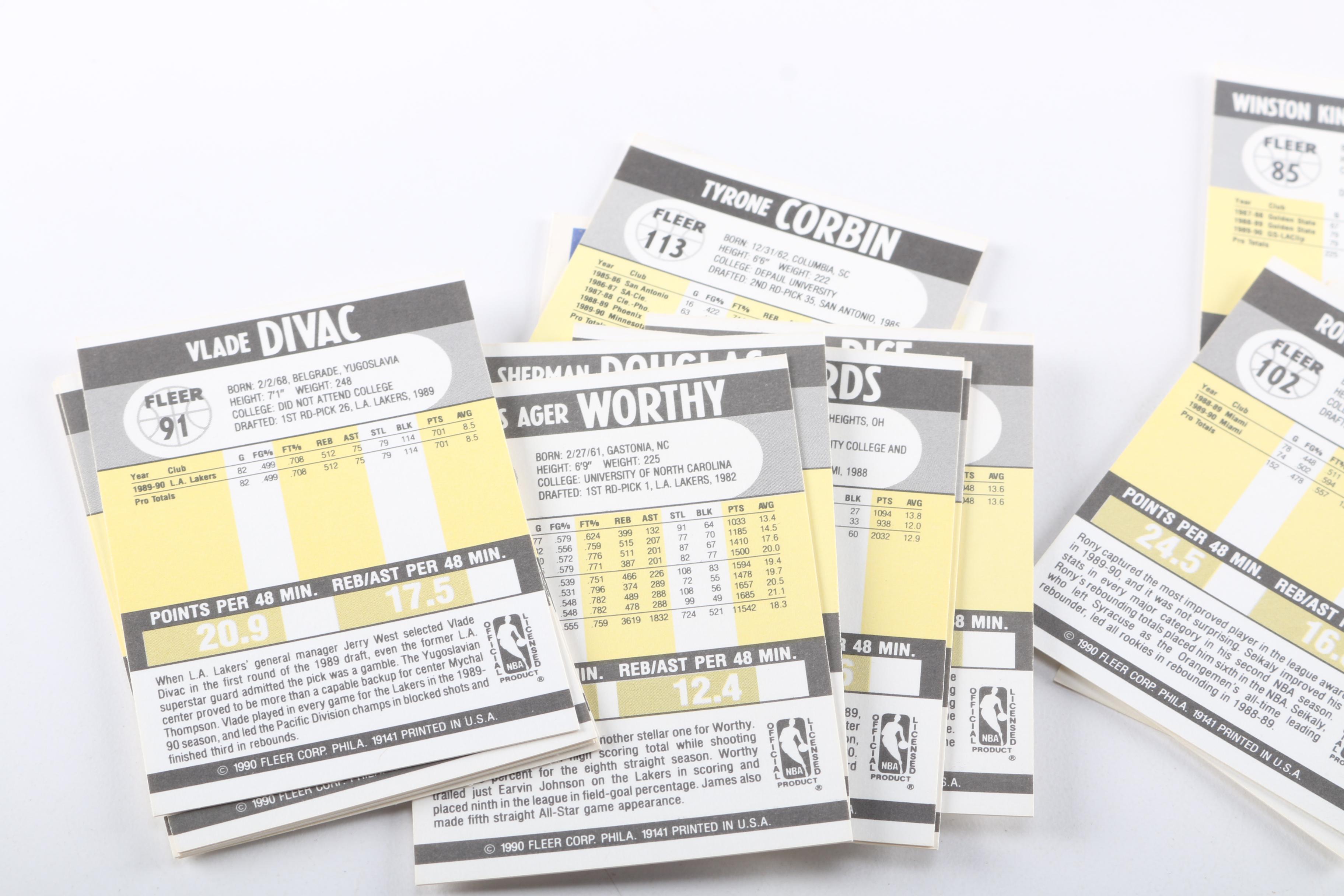 Collection of 1990s Basketball Cards