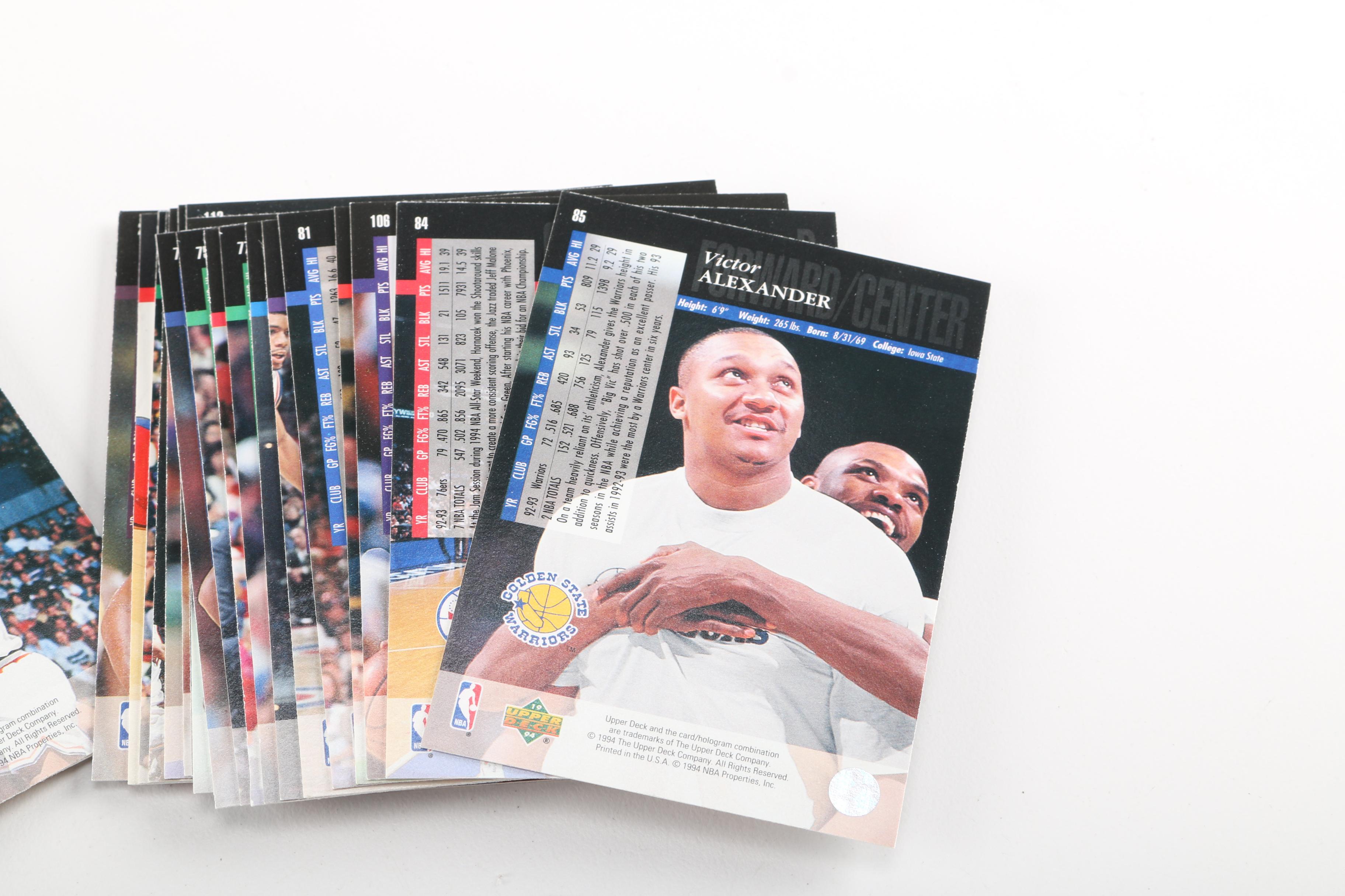 Collection of 1990s Basketball Cards