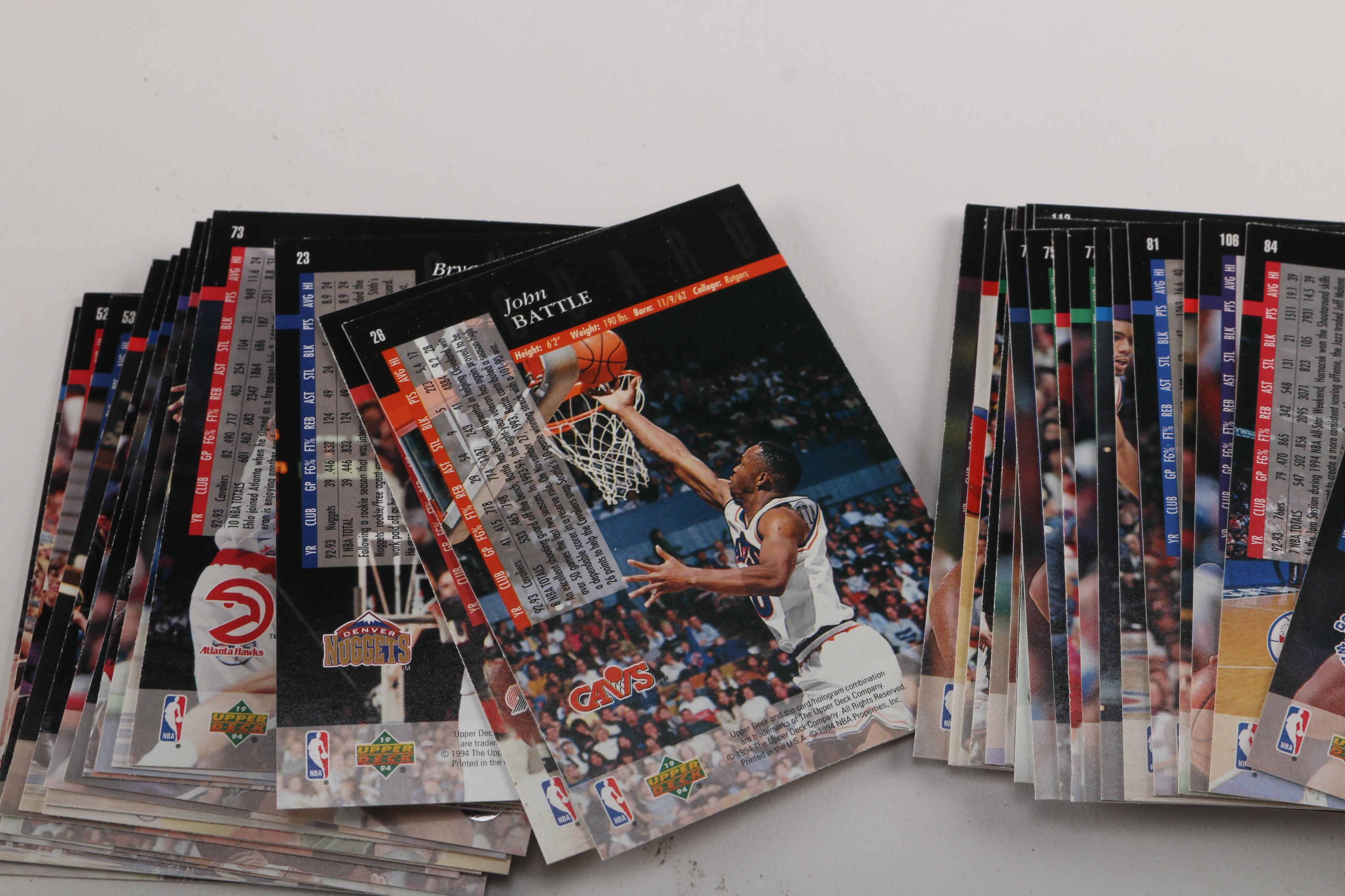 Collection of 1990s Basketball Cards