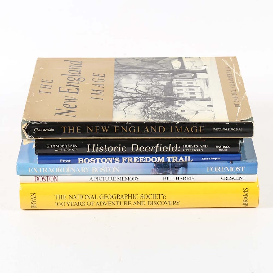 Collection of Boston Coffee Table Books