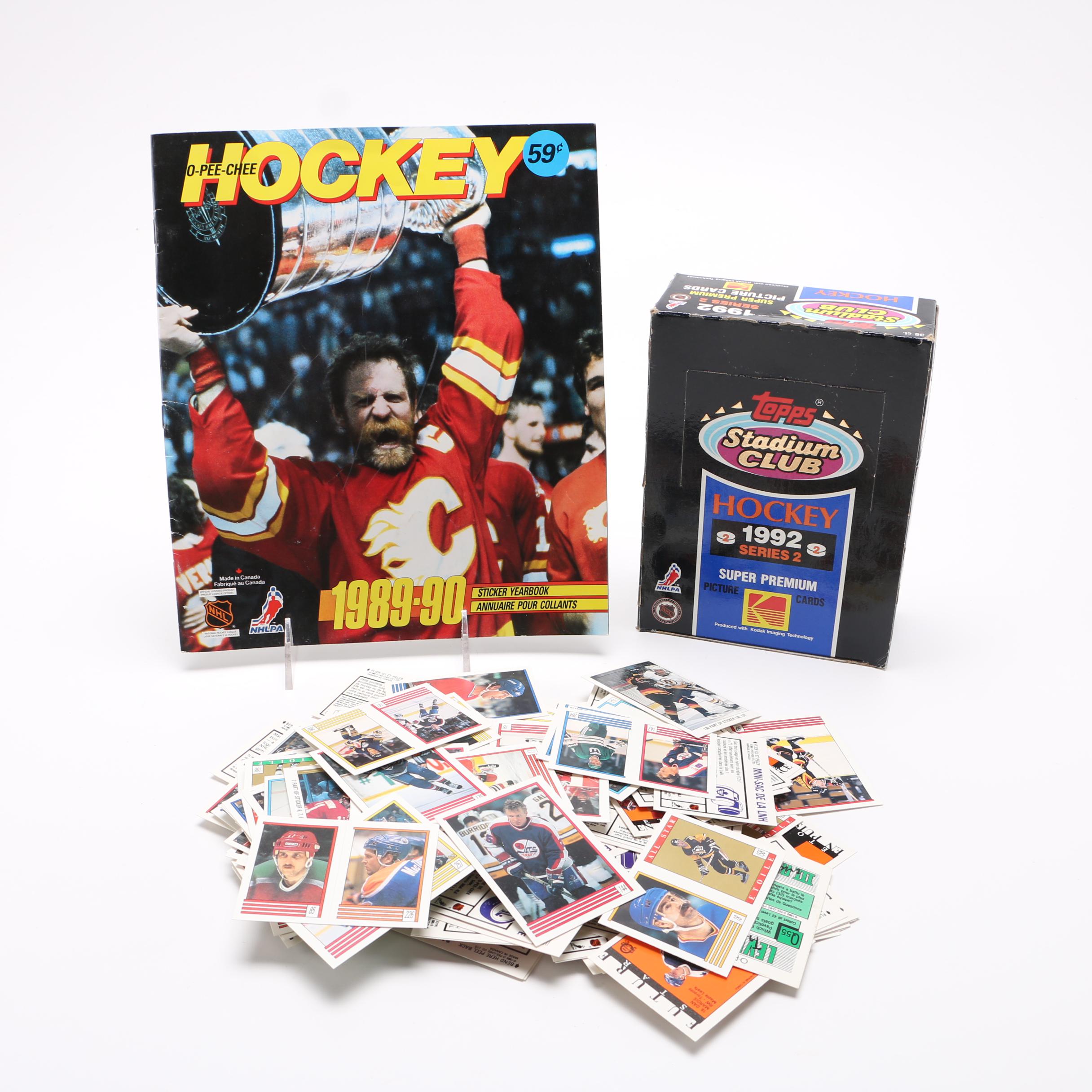 Assortment of Circa 1990 Hockey Trading Cards