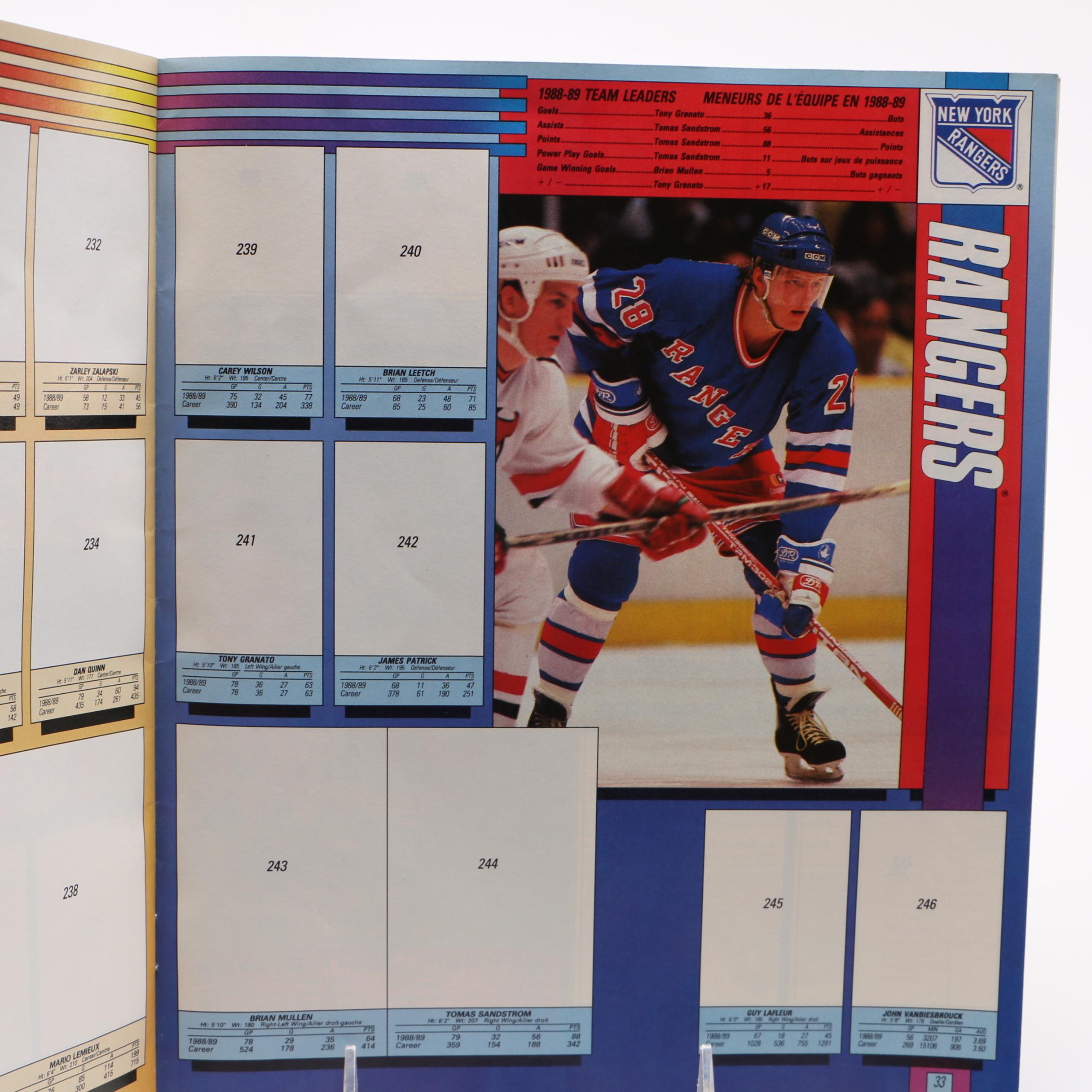 Assortment of Circa 1990 Hockey Trading Cards