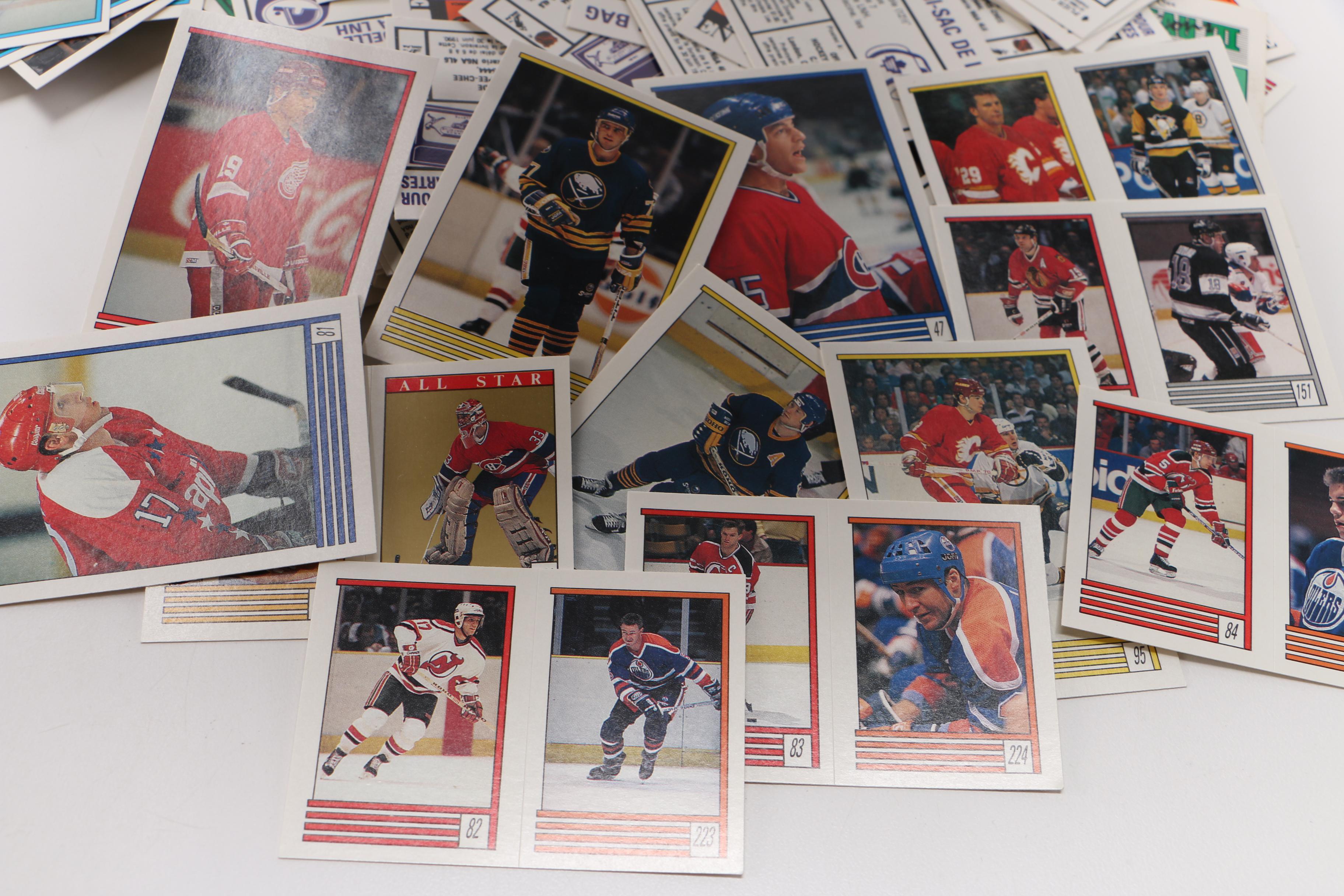 Assortment of Circa 1990 Hockey Trading Cards