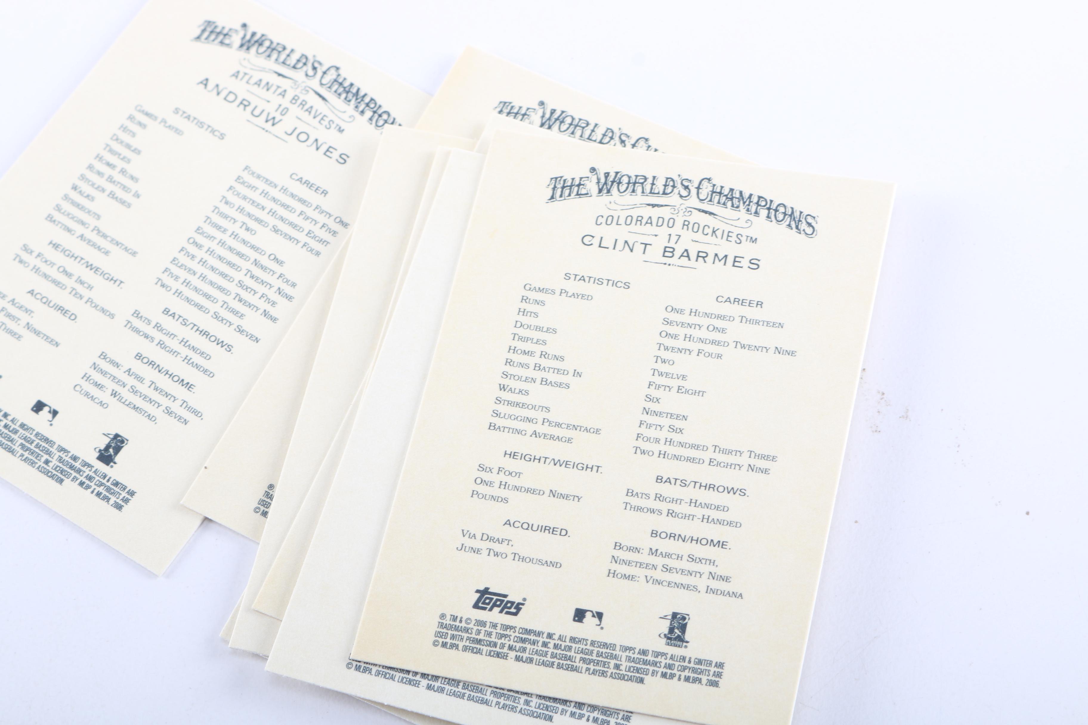 Topps "Allen and Ginter" Baseball Cards