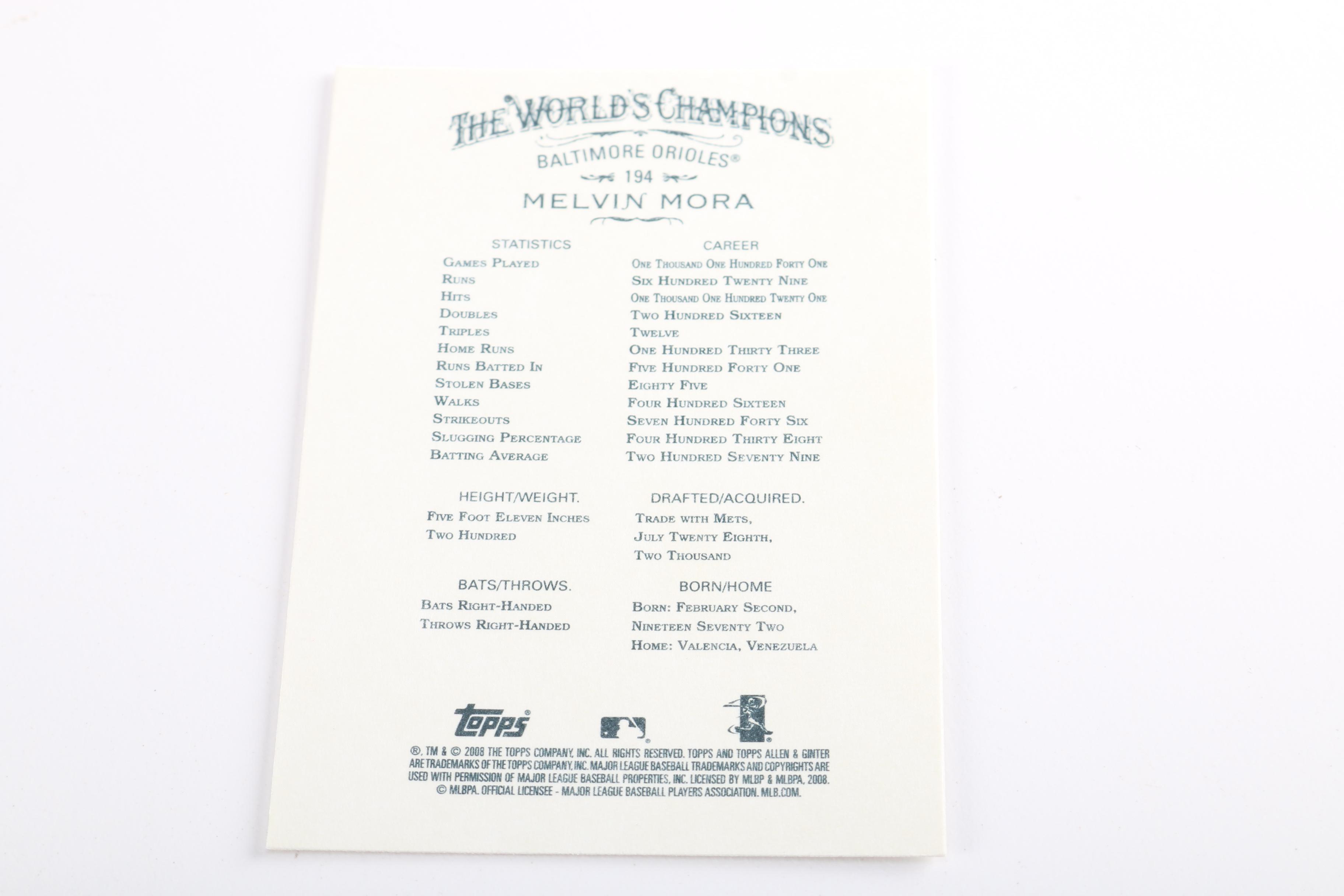 Topps "Allen and Ginter" Baseball Cards