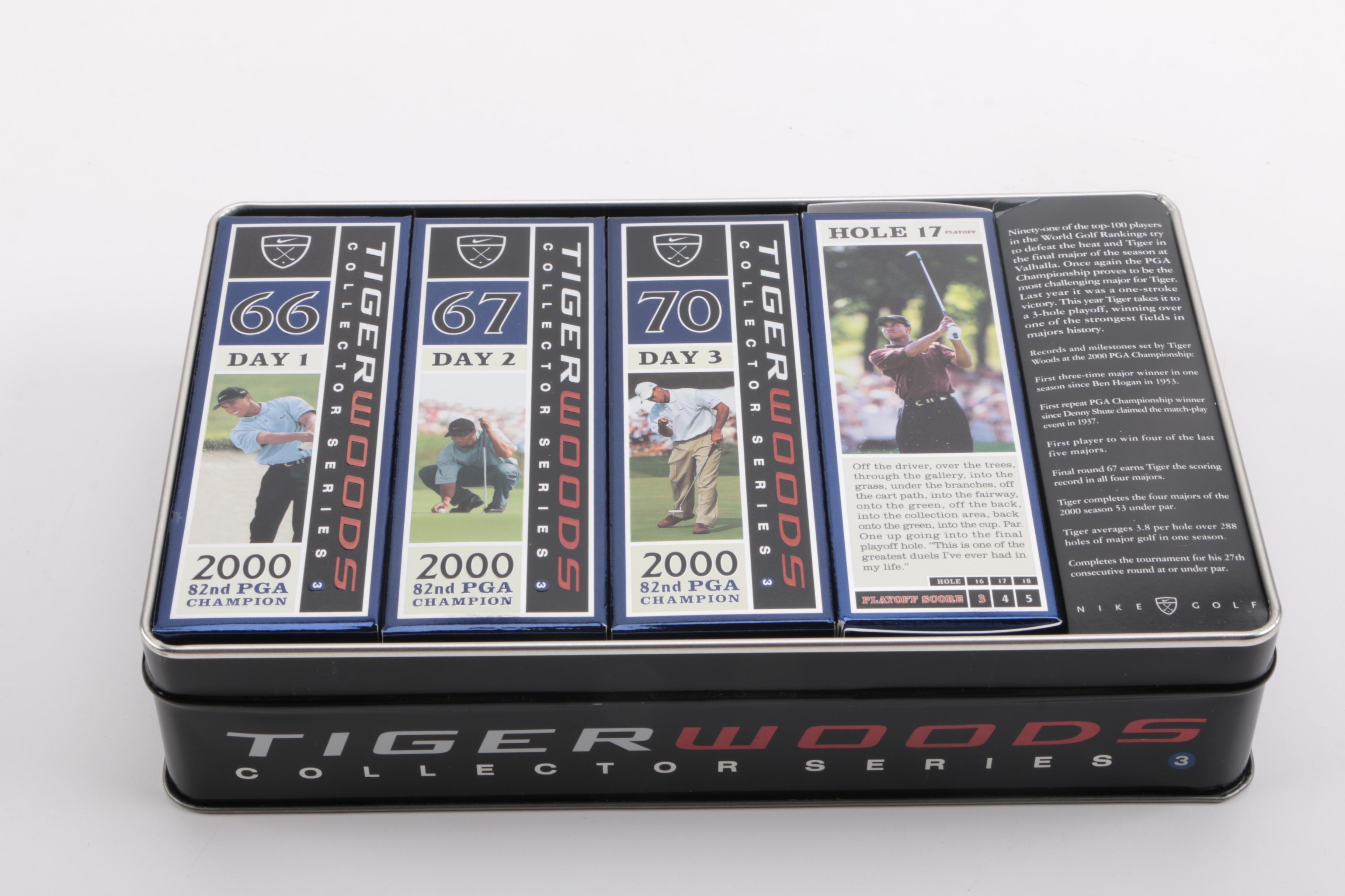 2000 and 2001 Tiger Woods Collector Series Golf Balls